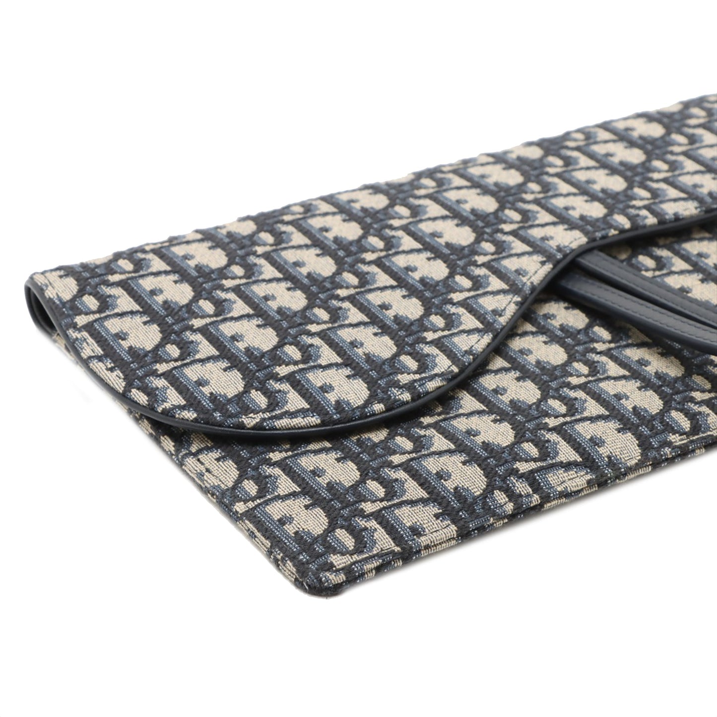 Dior Oblique Canvas Saddle Clutch