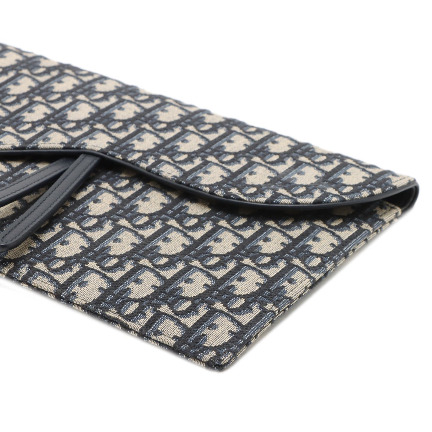 Dior Oblique Canvas Saddle Clutch