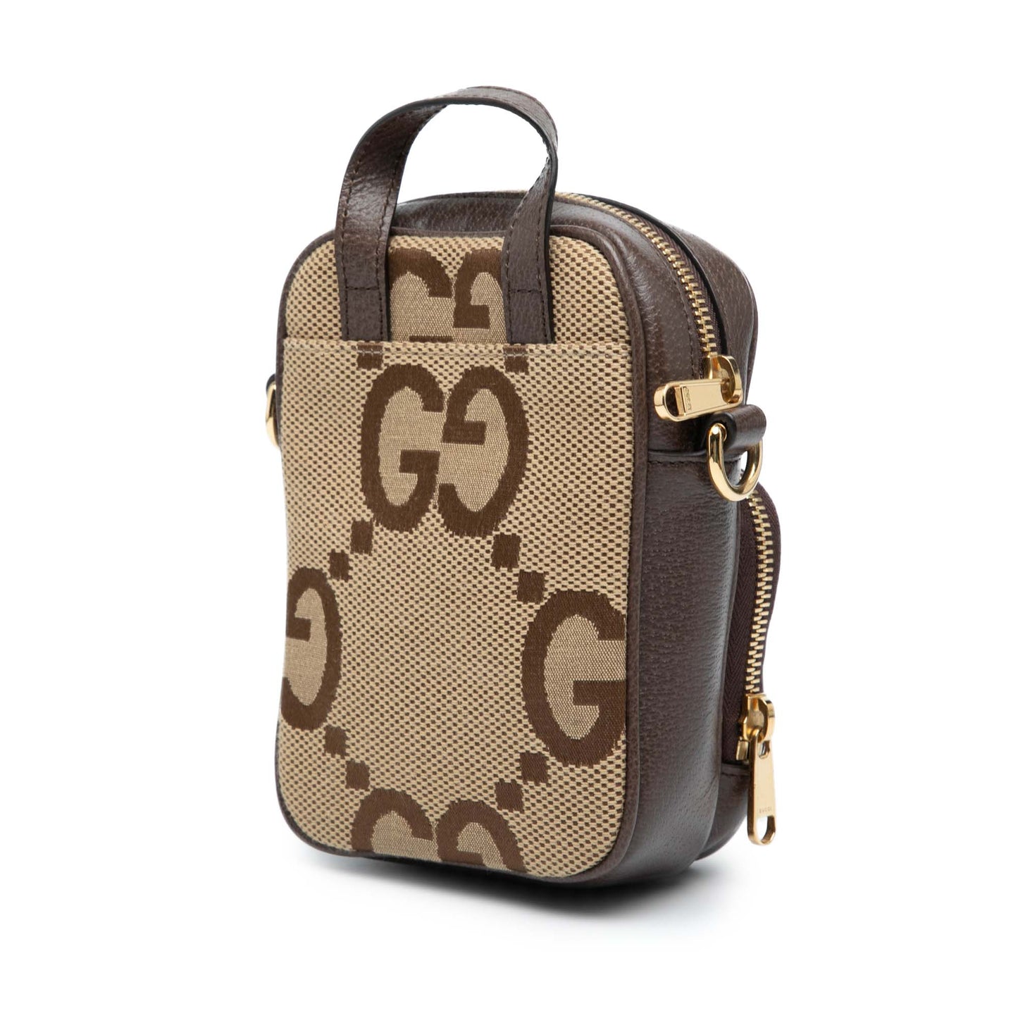 Gucci Micro Jumbo GG Canvas Web Top Handle Bag