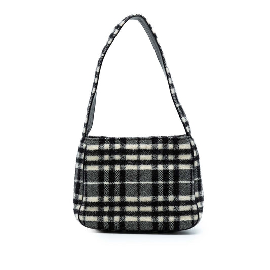 Burberry Vintage Check Wool Shoulder Bag