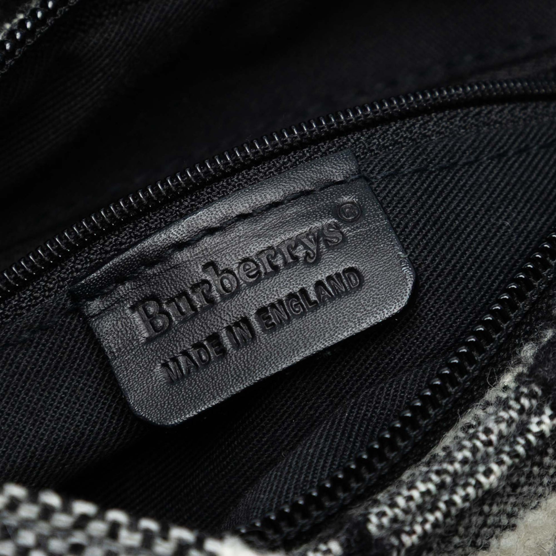 Burberry Vintage Check Wool Shoulder Bag