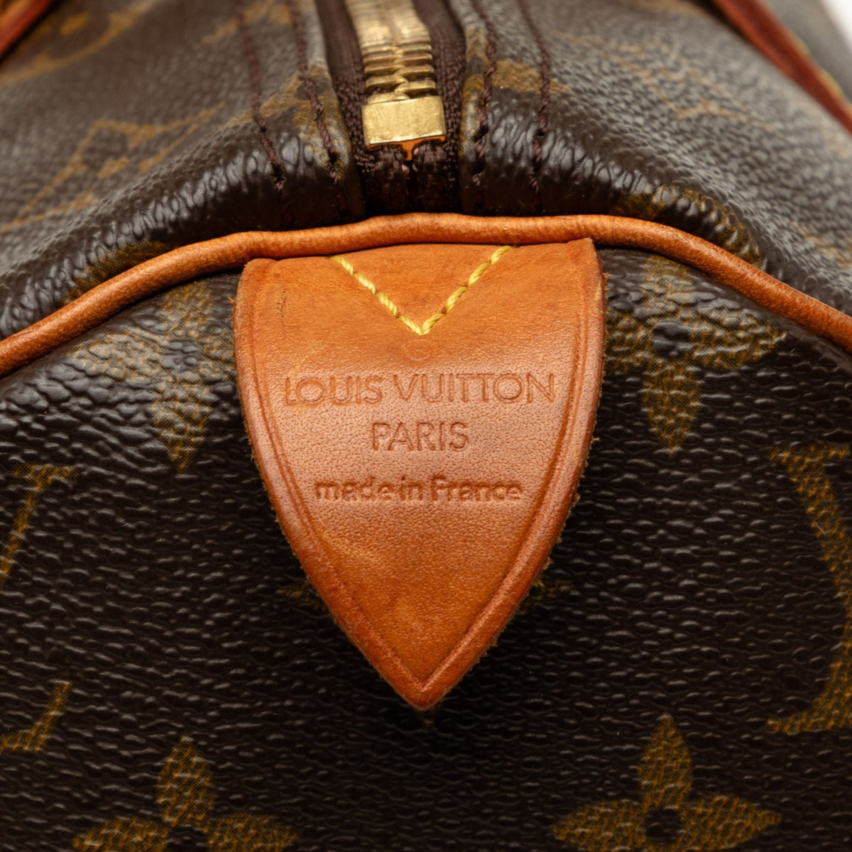 Louis Vuitton Monogram Speedy 30 — Brown