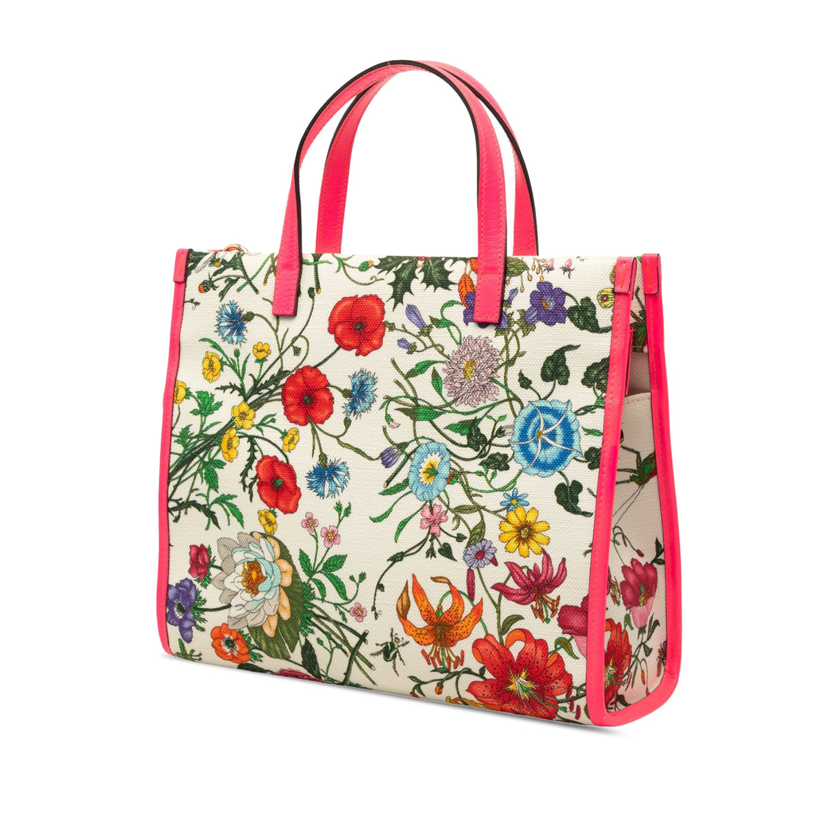 Gucci Medium Canvas Flora Satchel