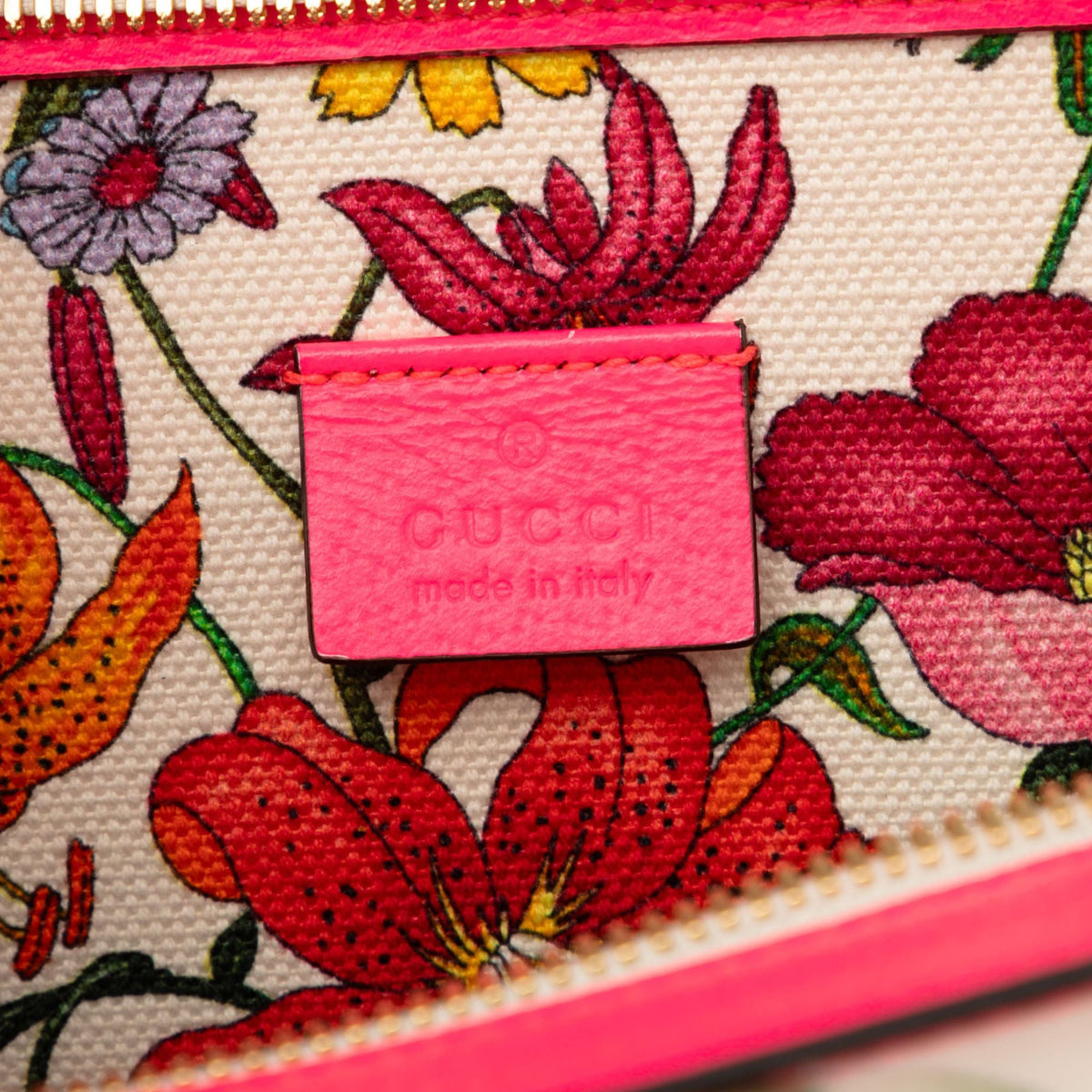 Gucci Medium Canvas Flora Satchel