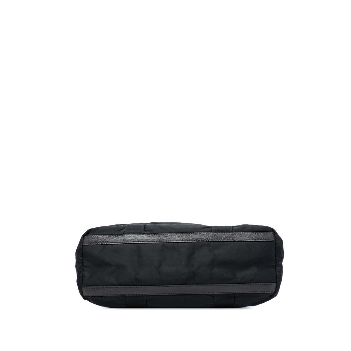 Prada Saffiano Trimmed Tessuto Tote