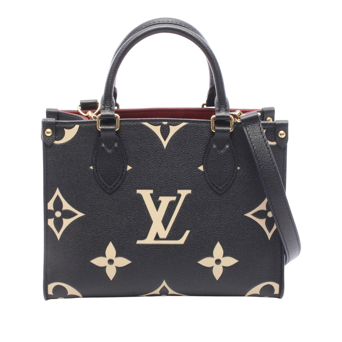 Louis Vuitton Bicolor Monogram Empreinte Giant Onthego PM — Black