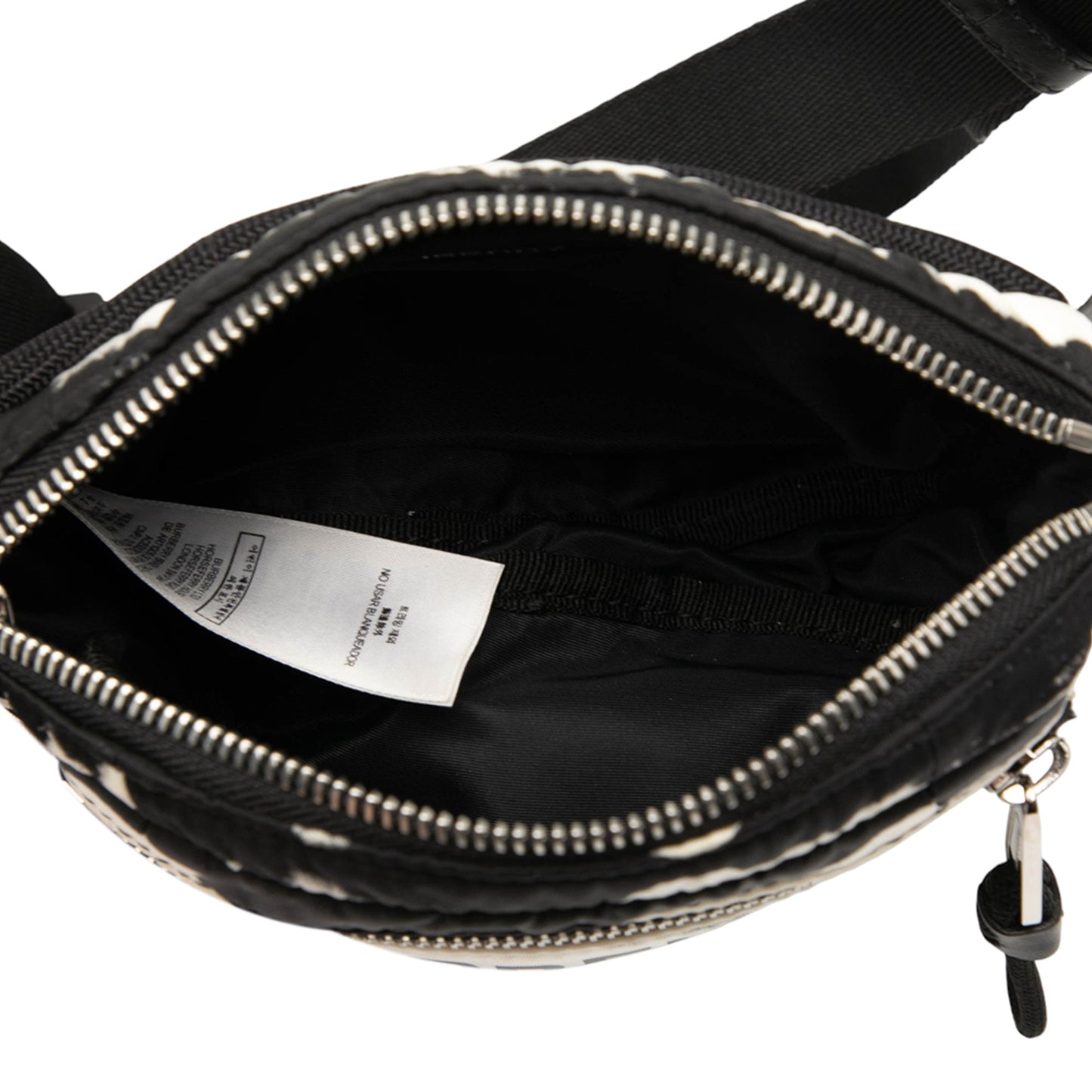 Burberry Zebra Print Nylon Logo Cannon Belt Bag