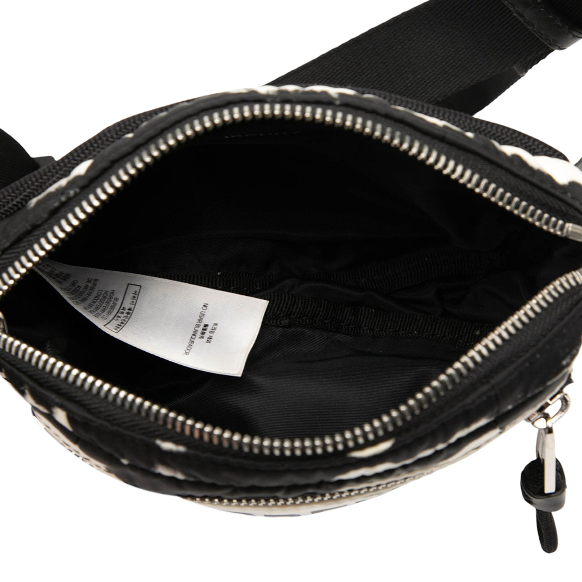 Burberry Zebra Print Nylon Logo Cannon Belt Bag