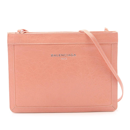Balenciaga Leather Navy Pochette