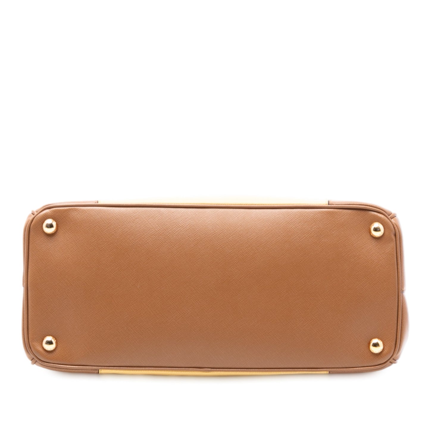 Medium Bicolor Saffiano Lux Galleria Double Zip Satchel