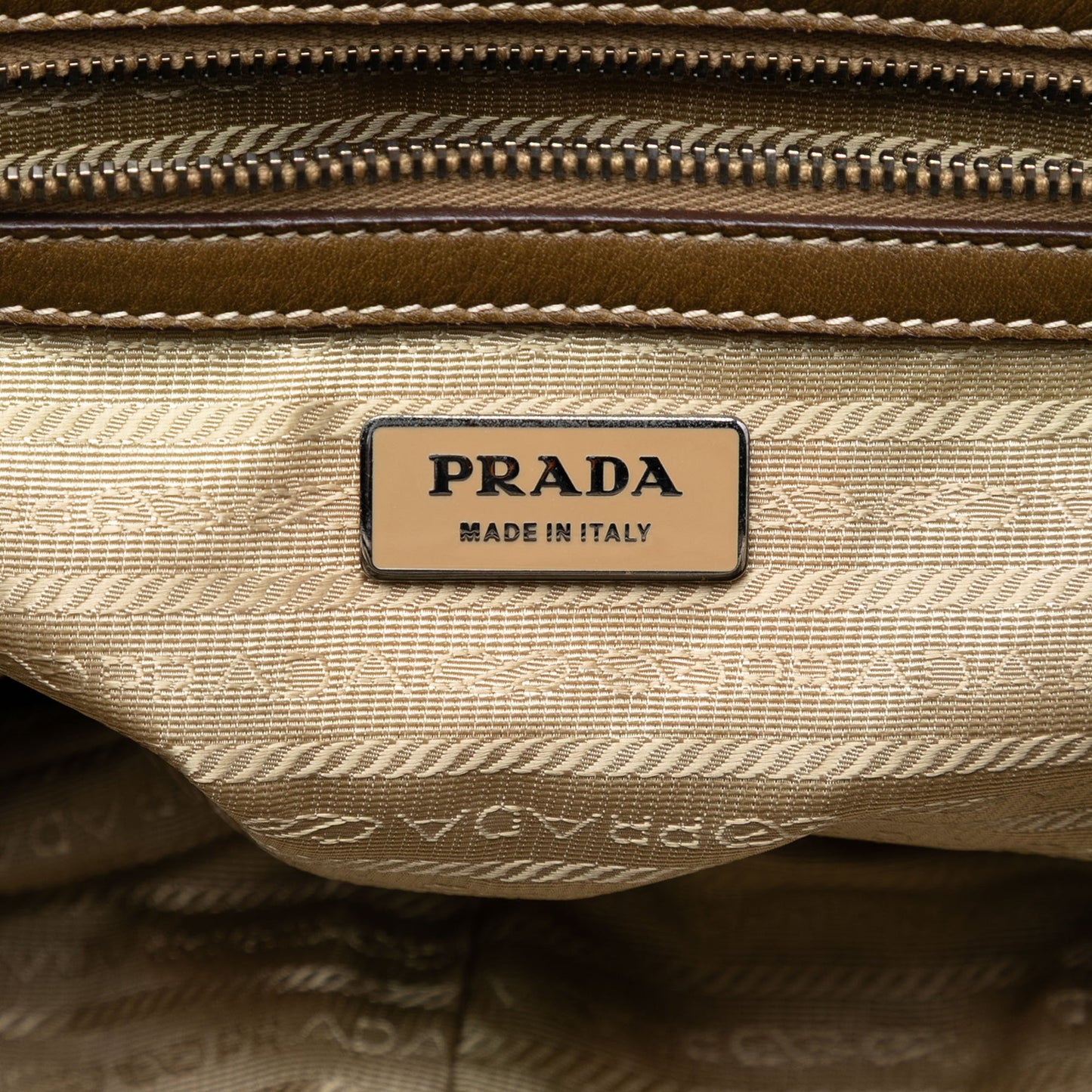 Prada Tessuto Gaufre Frame Tote