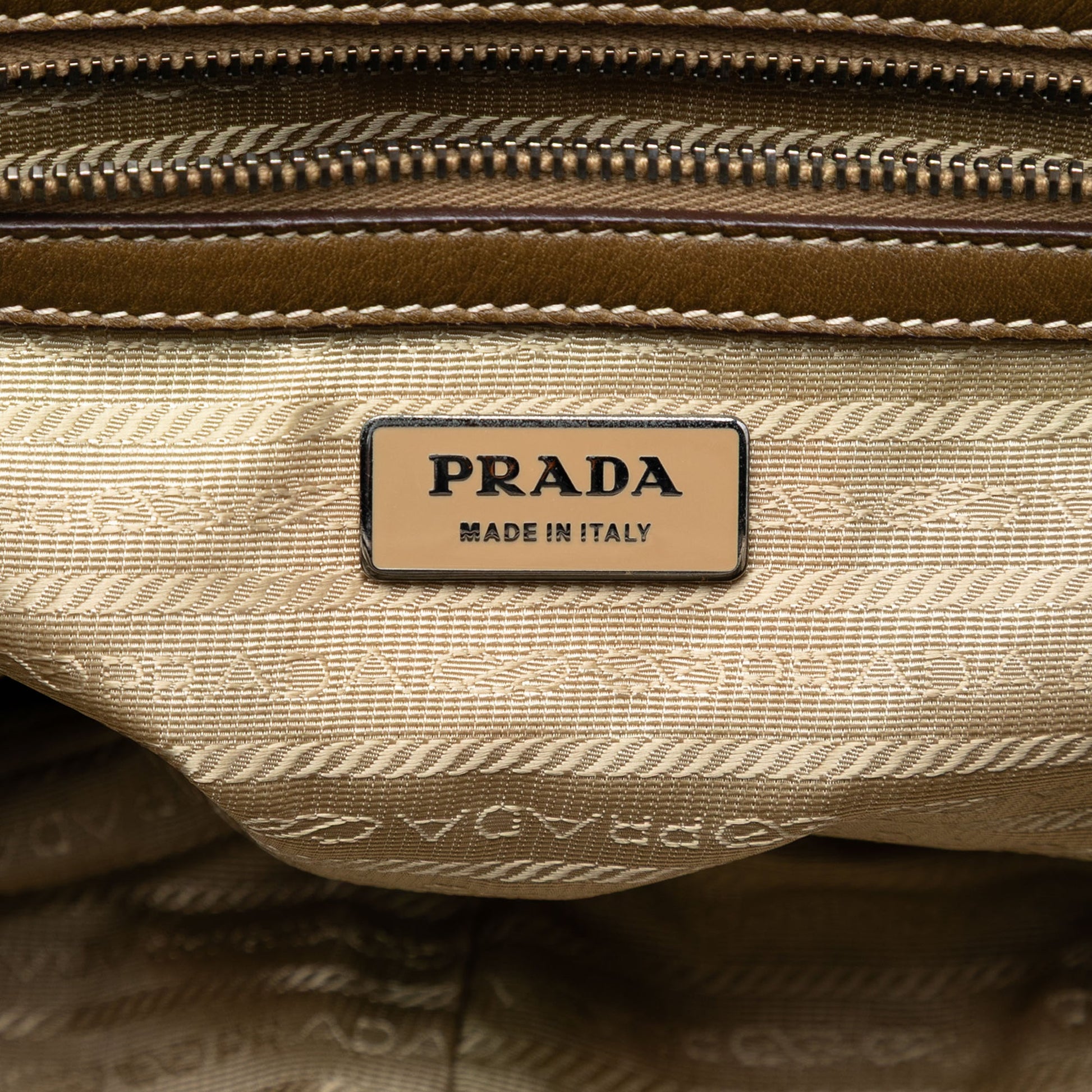 Prada Tessuto Gaufre Frame Tote