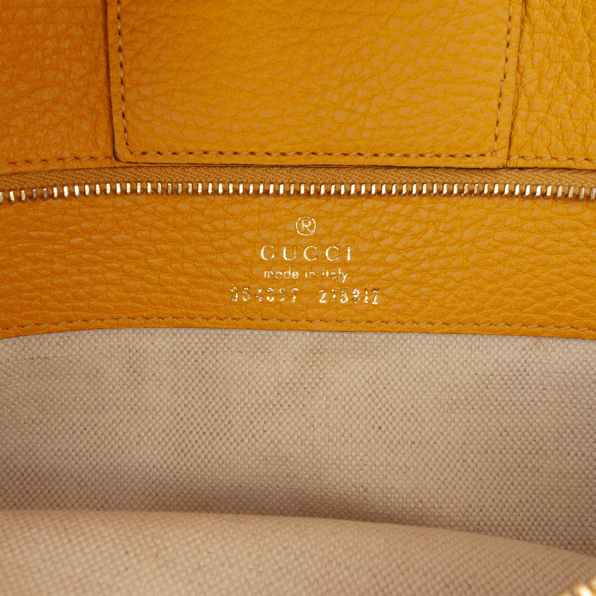 Gucci Medium Leather Swing Tote