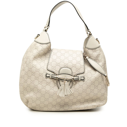 Gucci Medium Guccissima Emily Flap Satchel