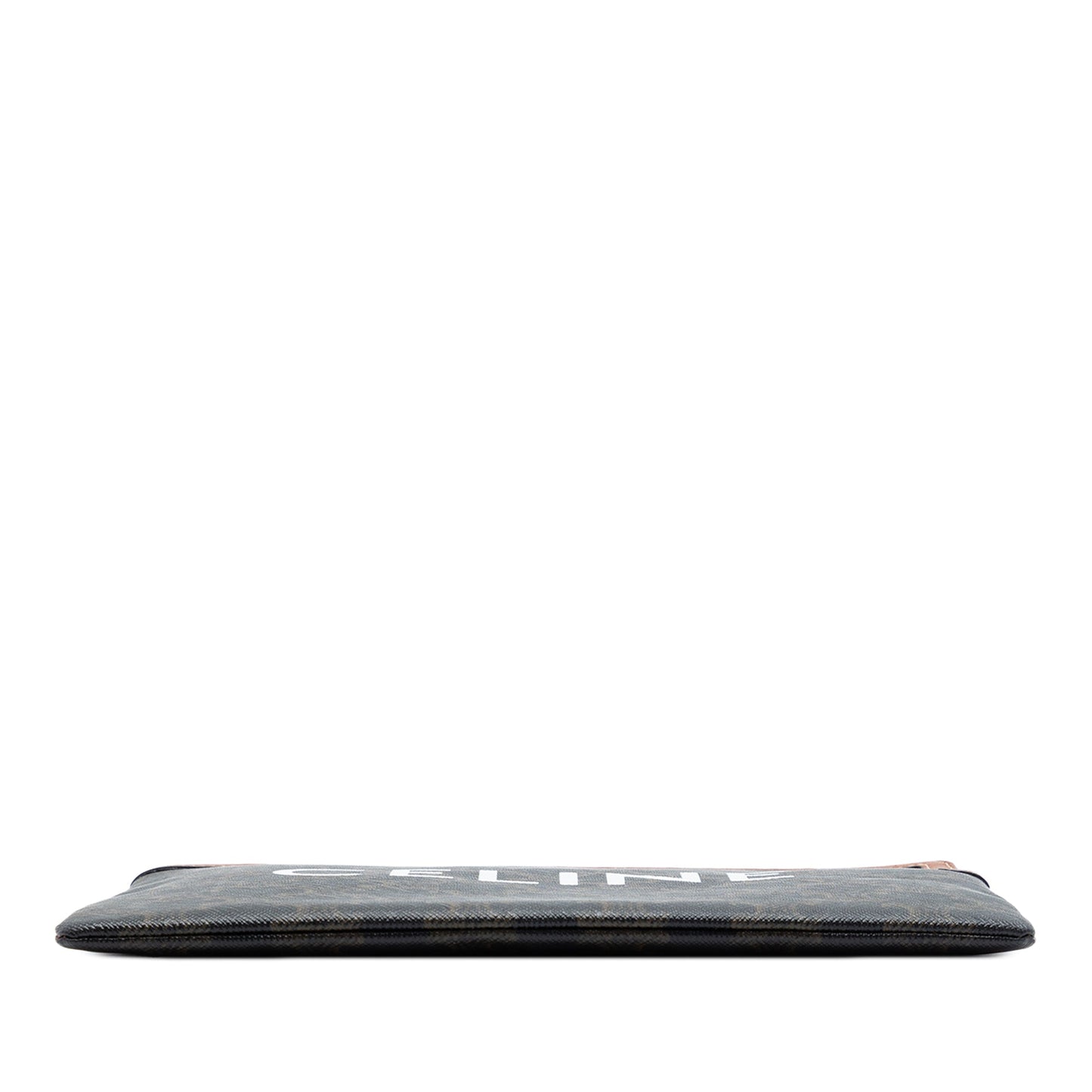 Celine Small Triomphe Coated Canvas Clutch