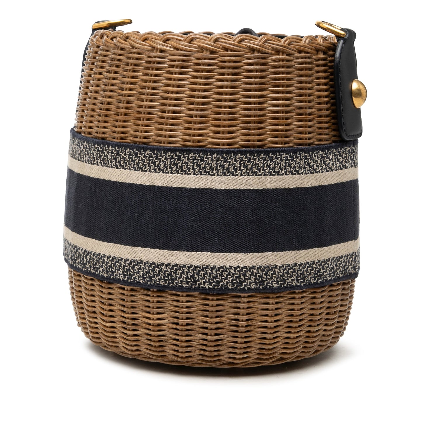 Dior Oblique Wicker Bucket Bag