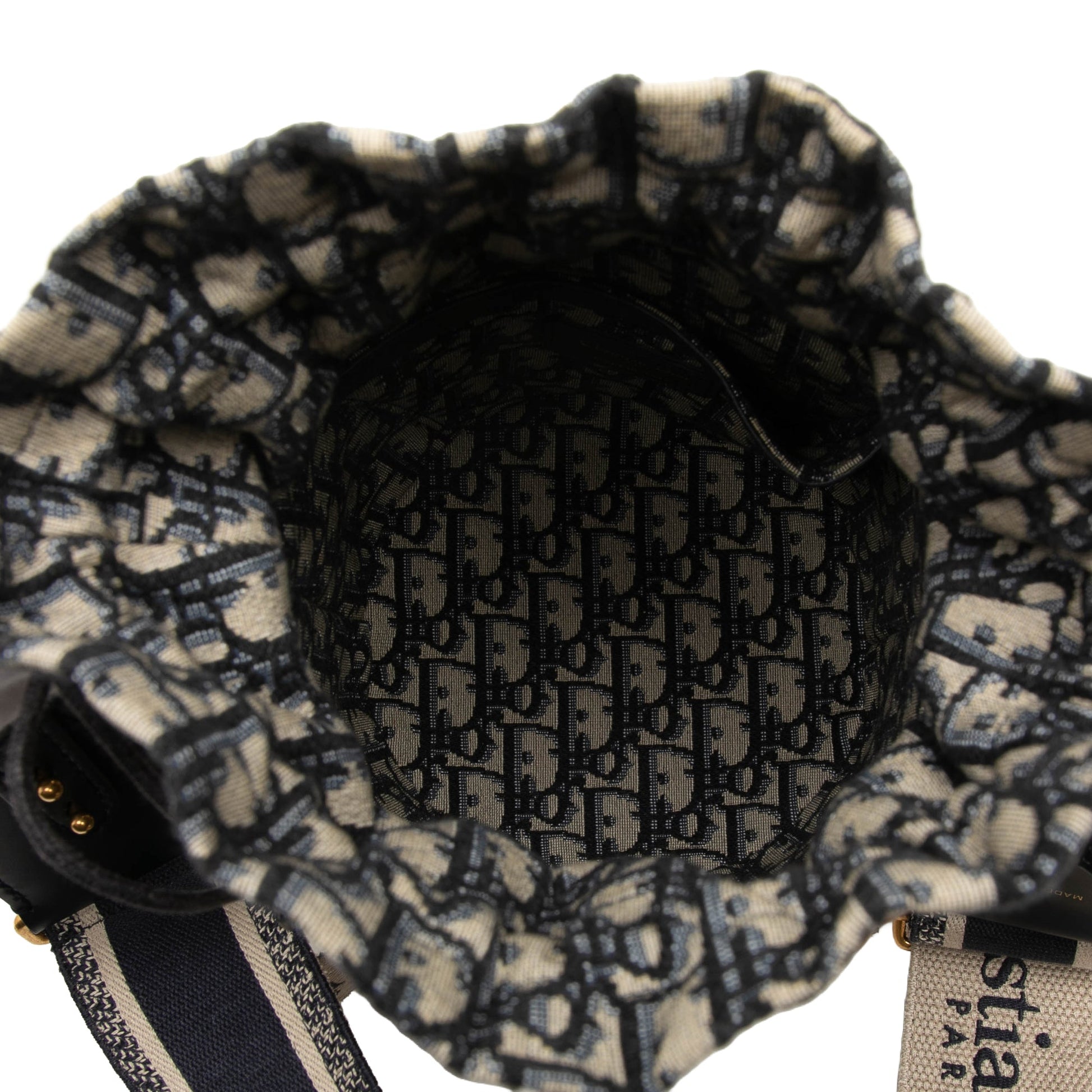 Dior Oblique Wicker Bucket Bag