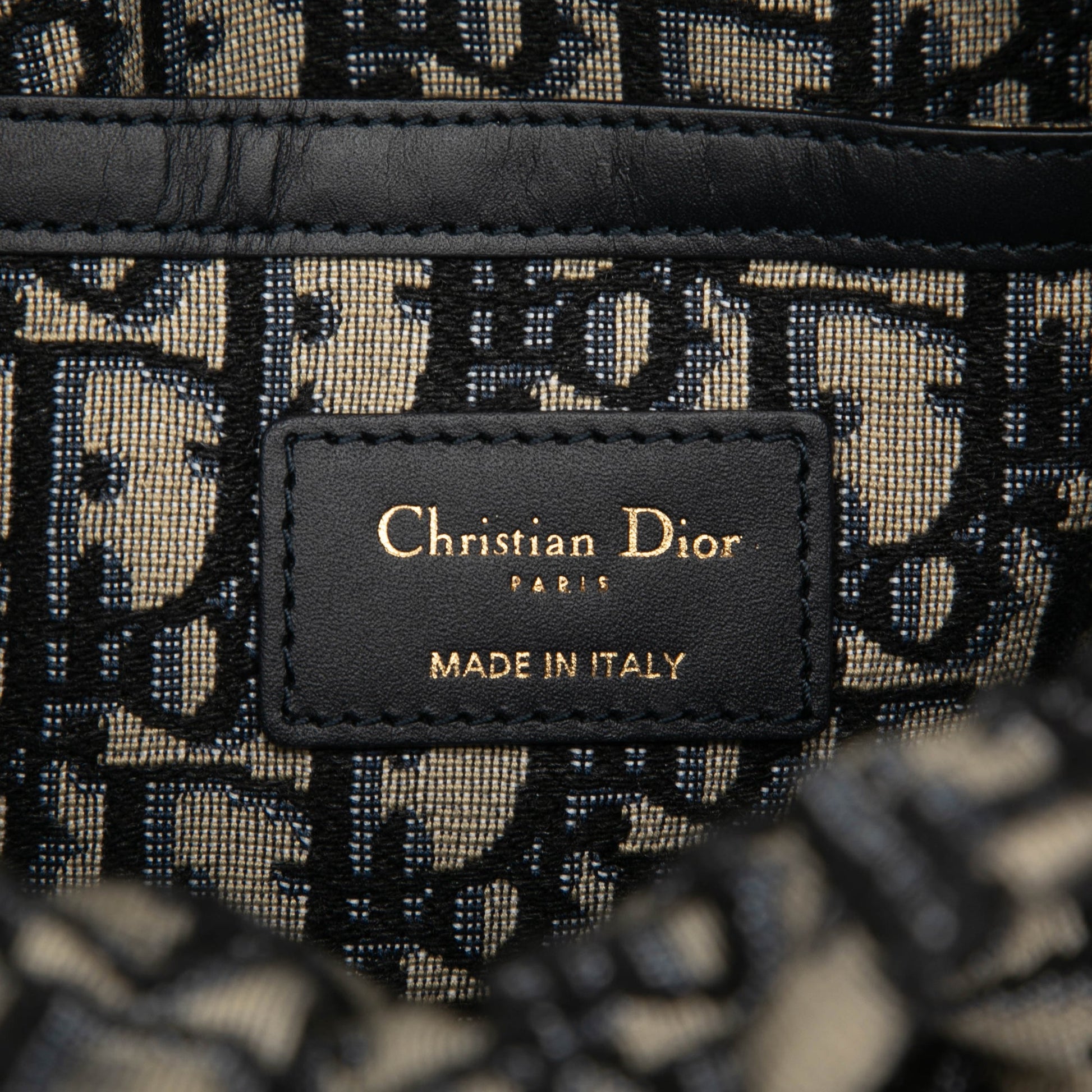 Dior Oblique Wicker Bucket Bag