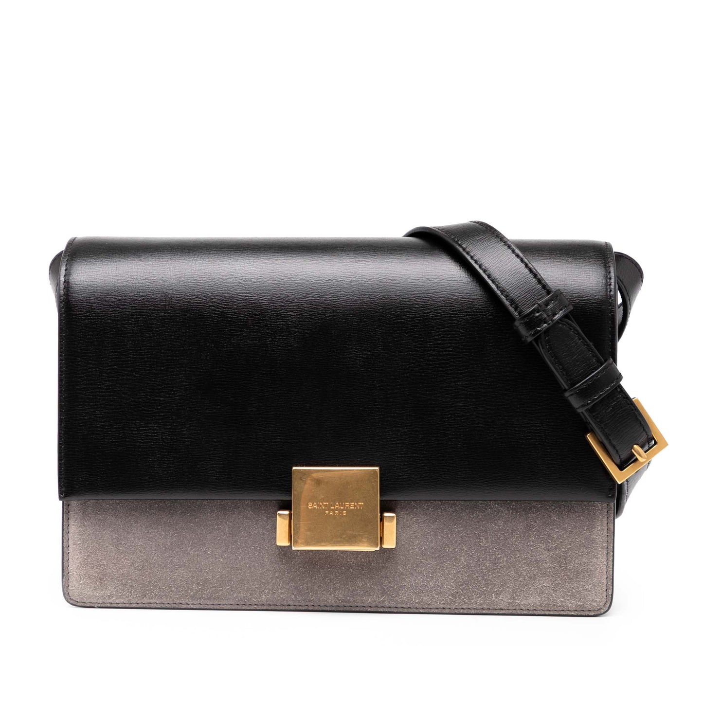 Saint Laurent Medium Calfskin and Suede Bellechasse Bag