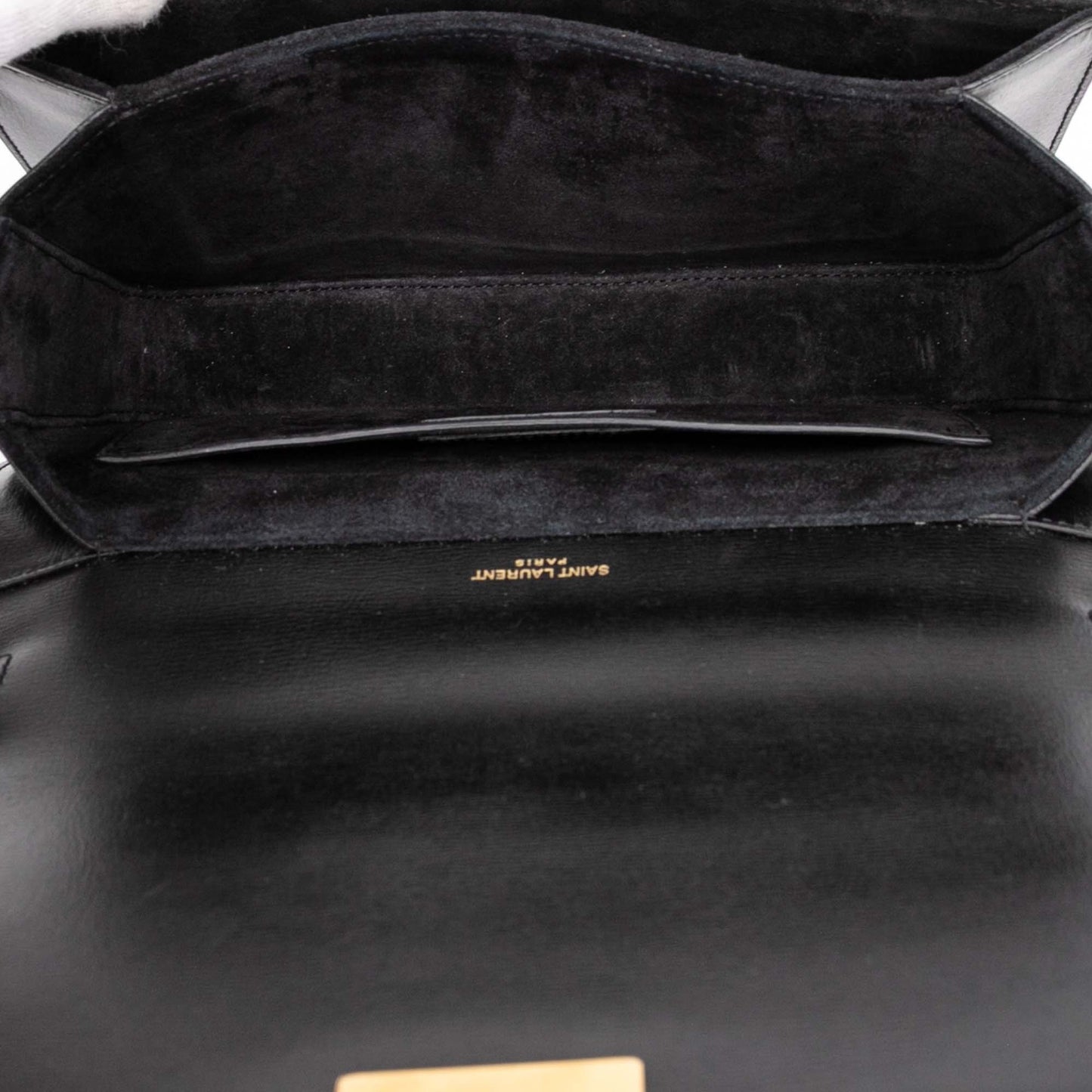 Saint Laurent Medium Calfskin and Suede Bellechasse Bag