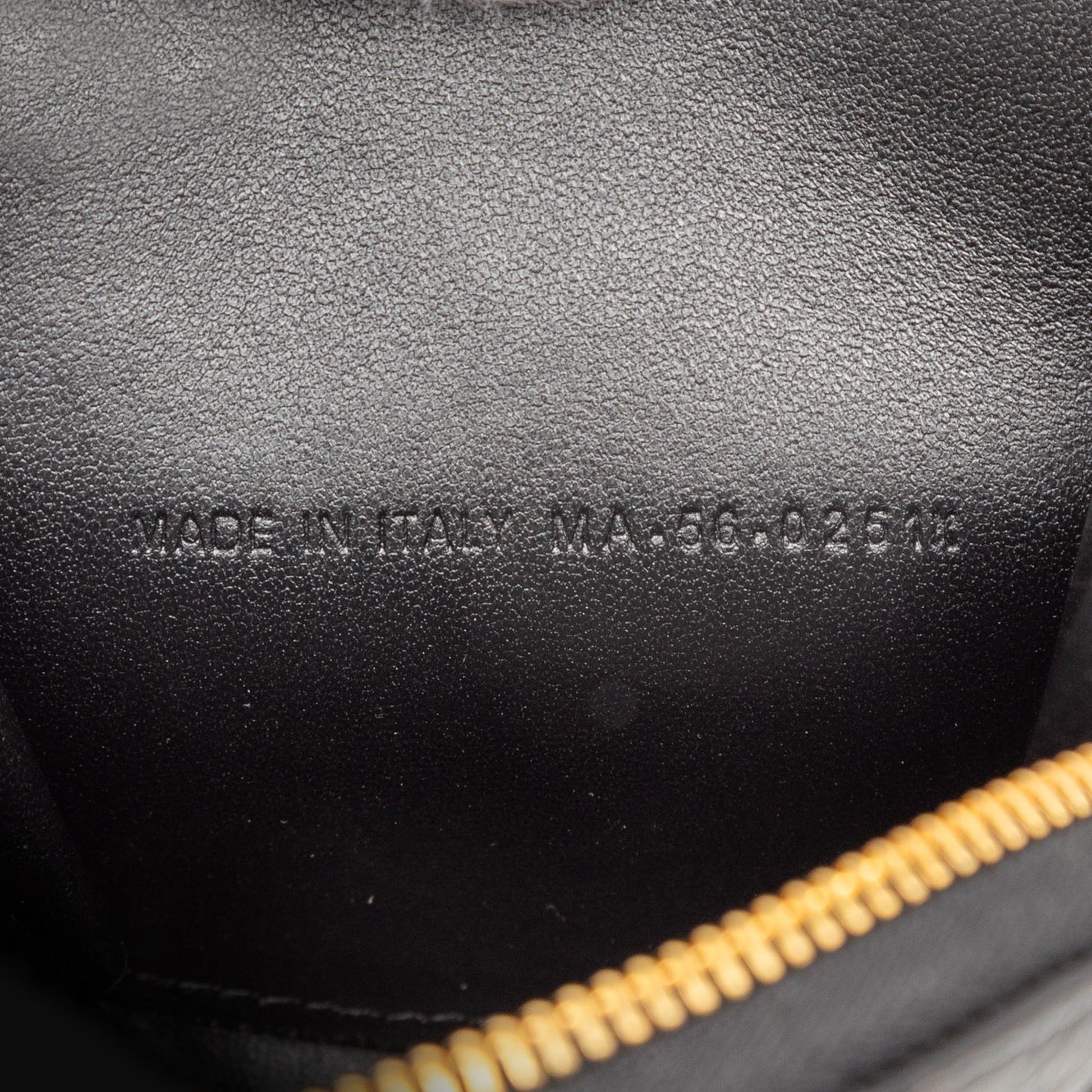 Dior Calfskin Cannage Round Caro Pouch with Chain
