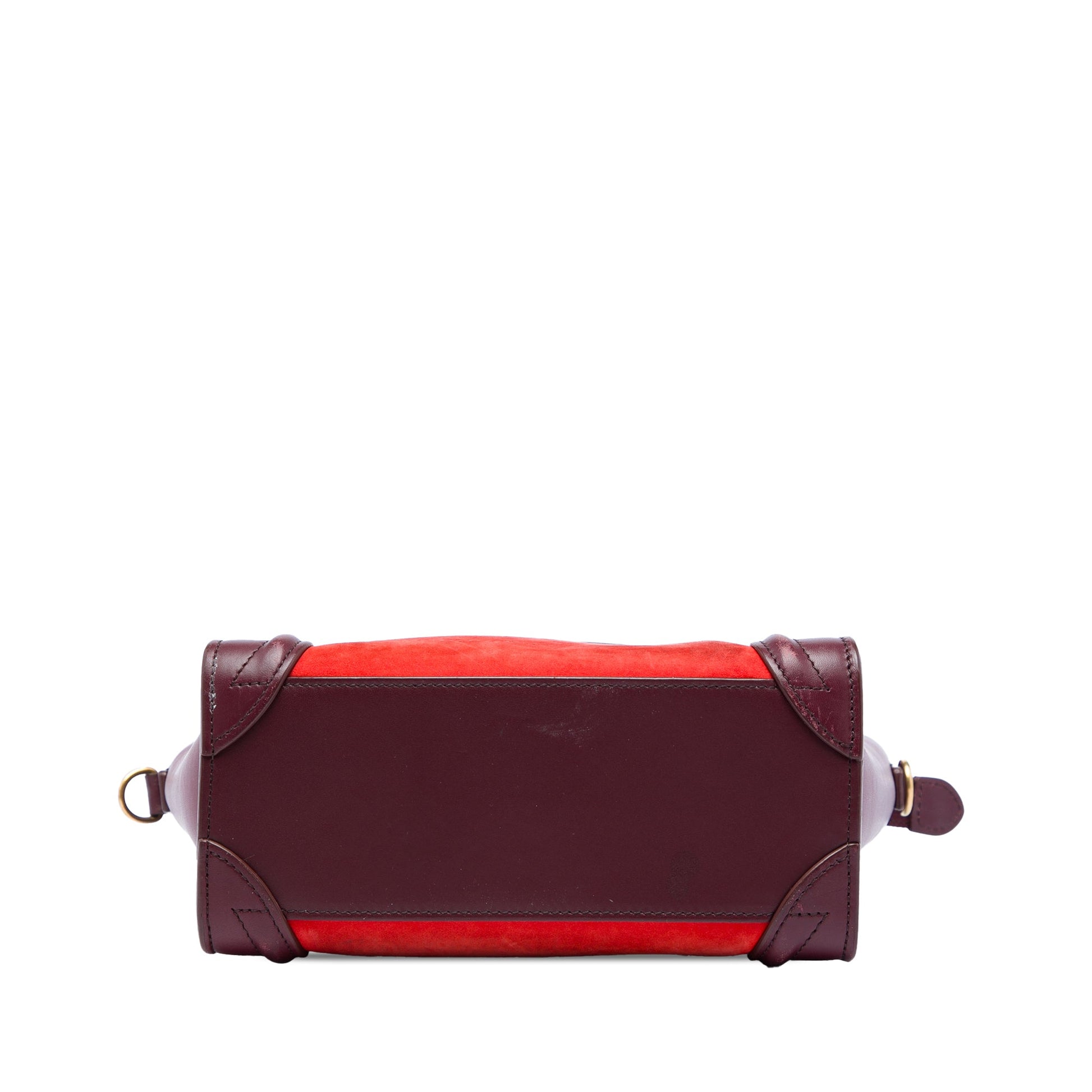 Celine Nano Tricolor Nubuck and Calfskin Luggage Tote
