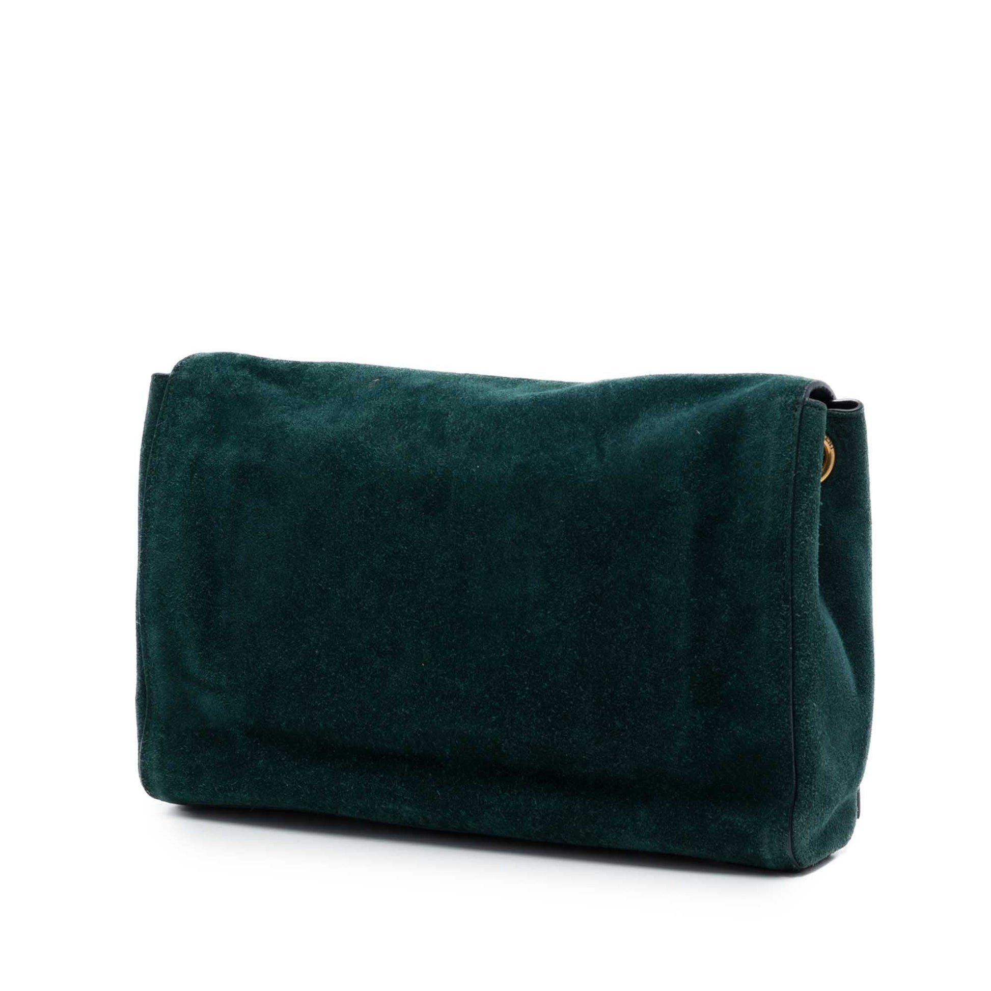 Saint Laurent Medium Smooth Calfskin and Suede Reversible Kate Crossbody
