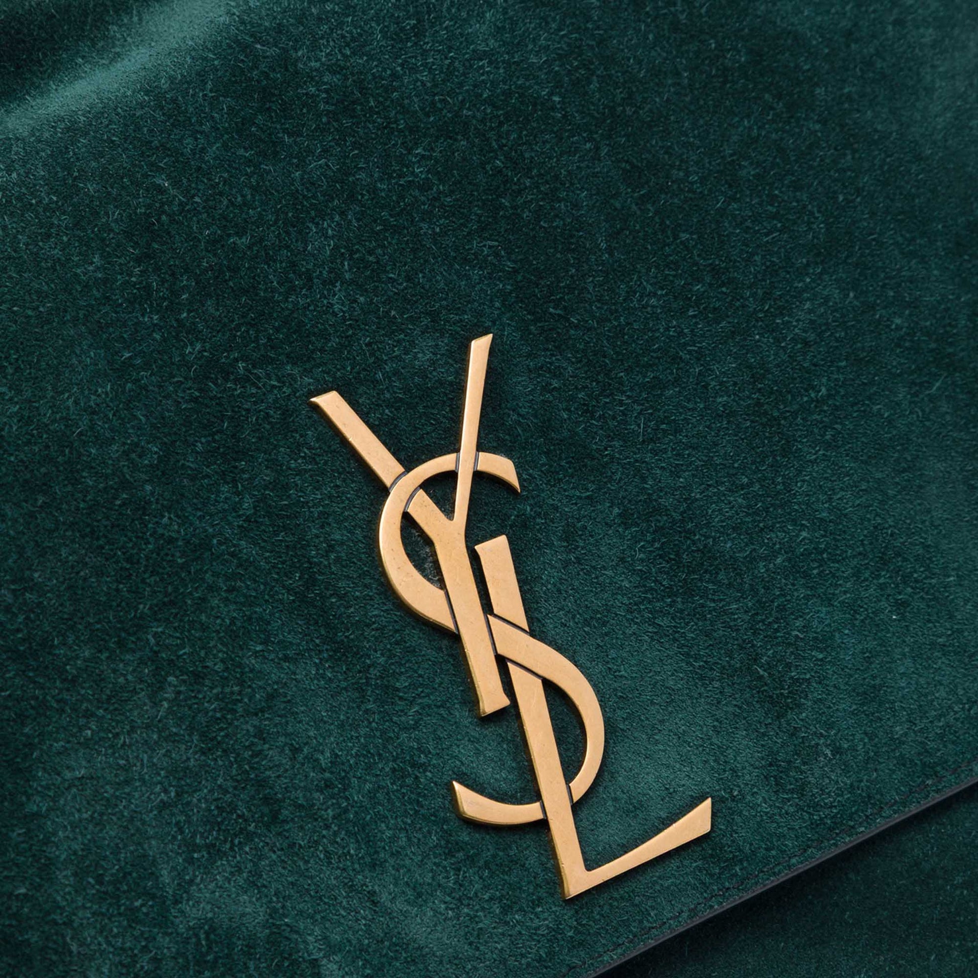 Saint Laurent Medium Smooth Calfskin and Suede Reversible Kate Crossbody