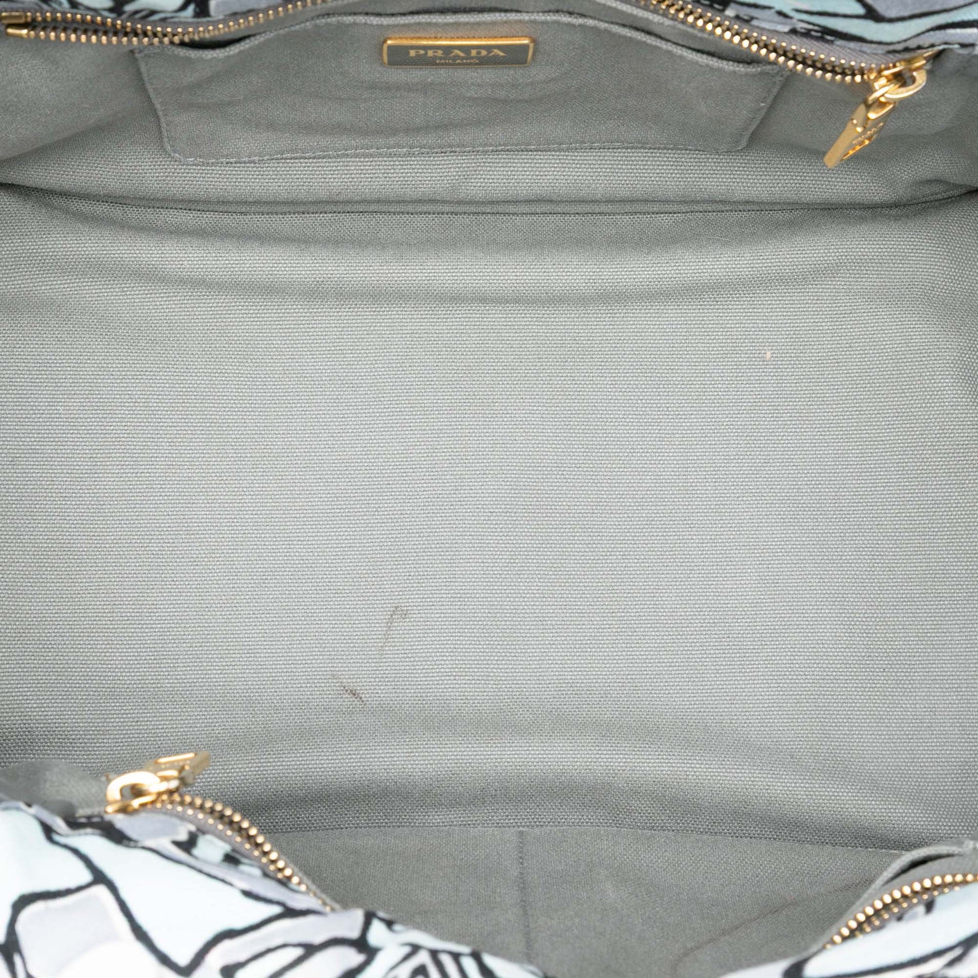 Medium Floral Printed Canvas Canapa Satchel