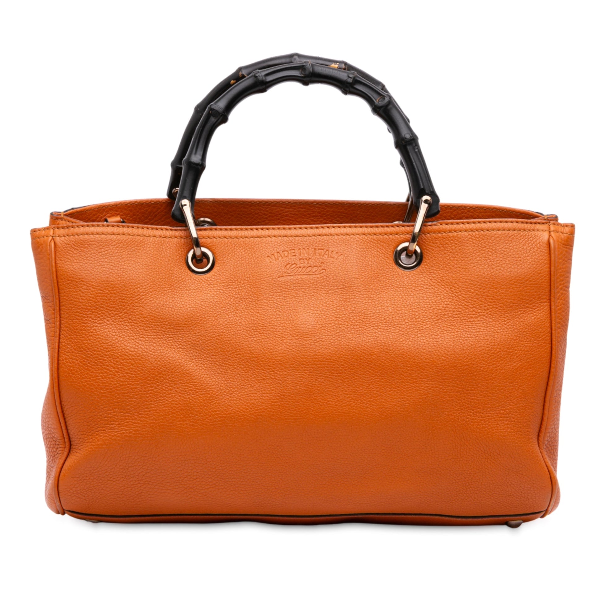 Gucci Medium Calfskin Bamboo Shopper Satchel