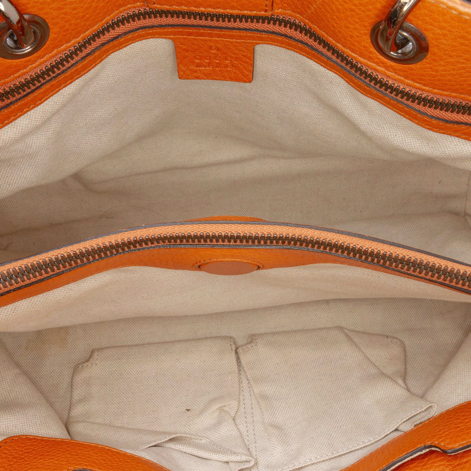 Gucci Medium Calfskin Bamboo Shopper Satchel