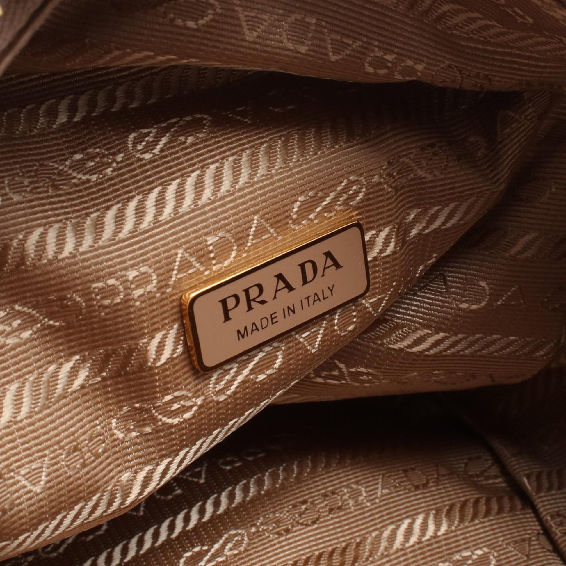 Prada Mini Calfskin Dangle Top Handle Bag