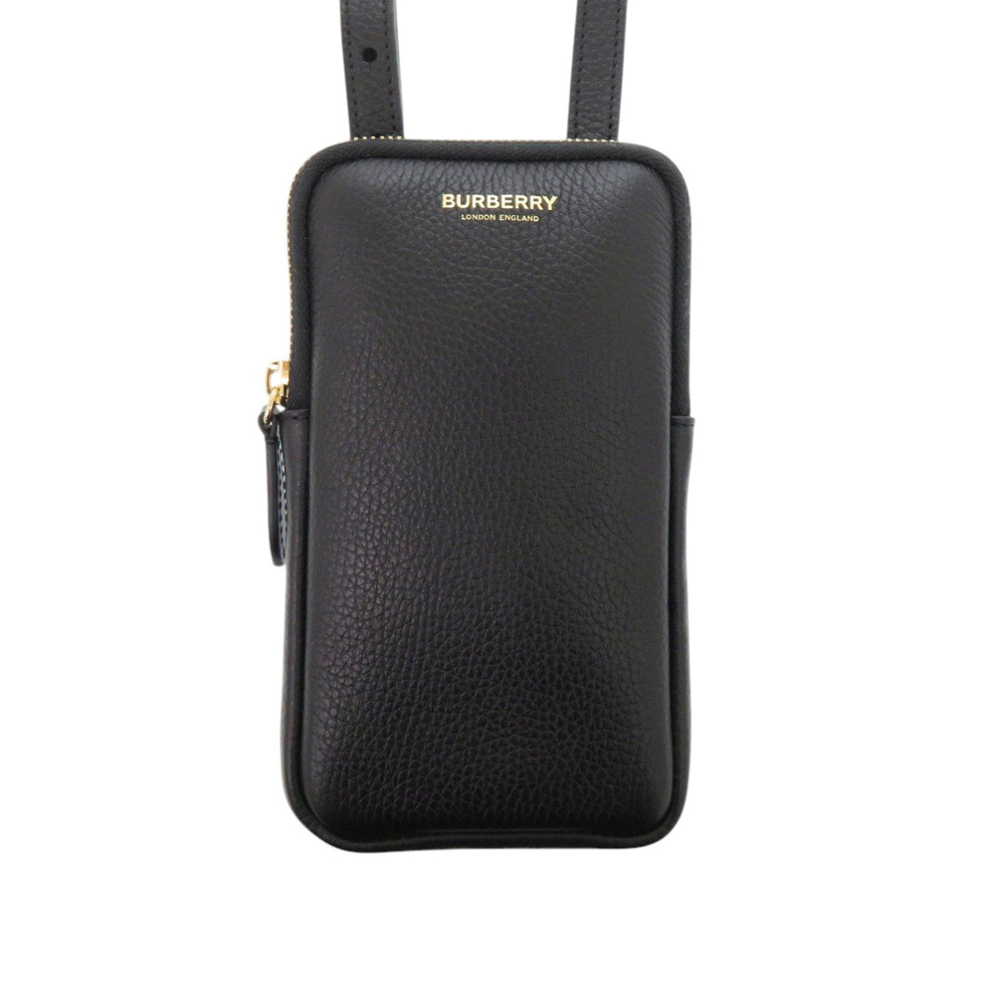 Burberry Leather Phone Pouch Crossbody