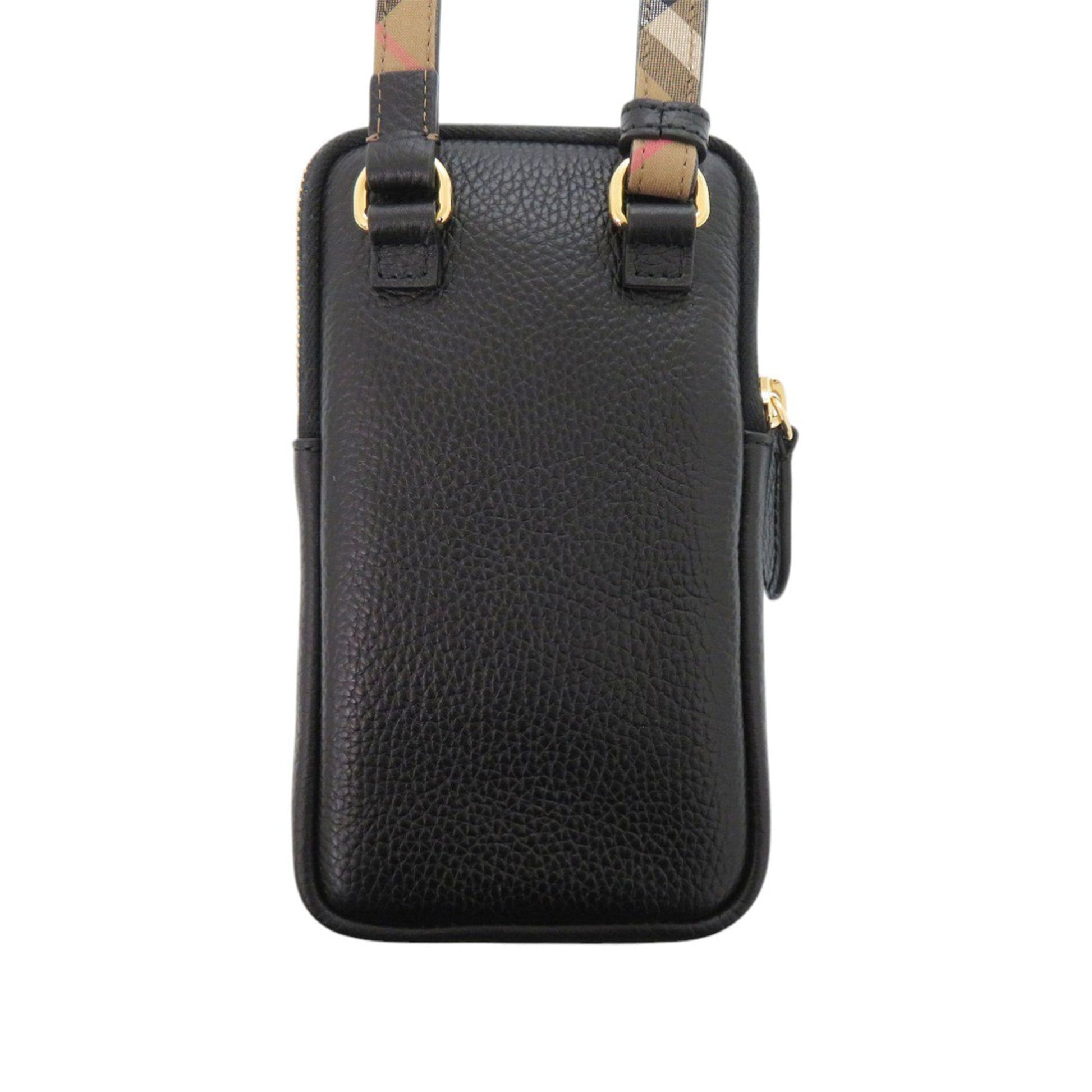 Burberry Leather Phone Pouch Crossbody