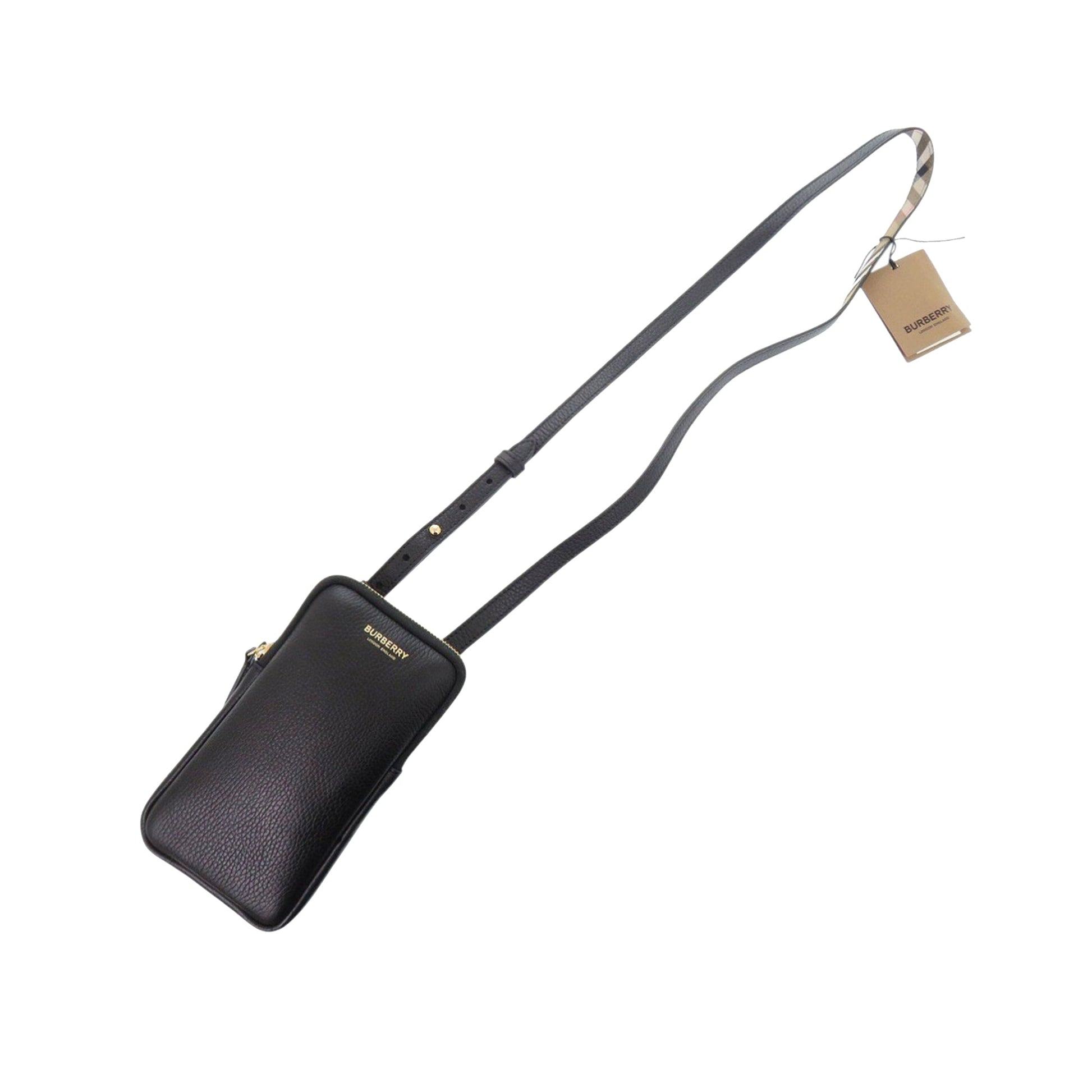 Burberry Leather Phone Pouch Crossbody