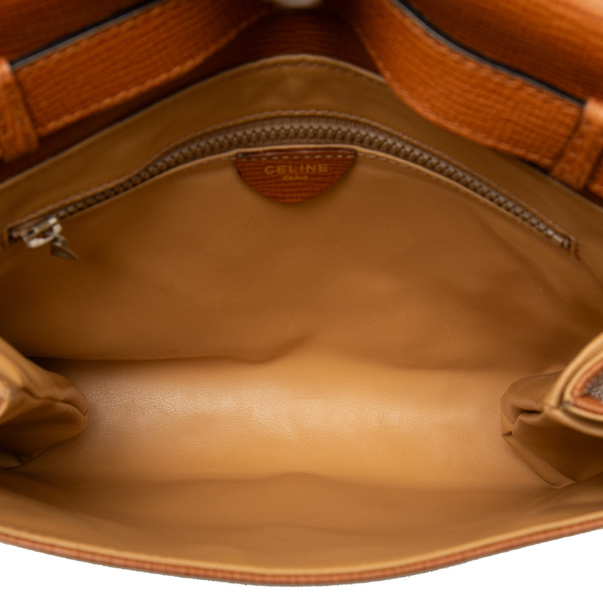 Celine Leather Ring Lock Crossbody