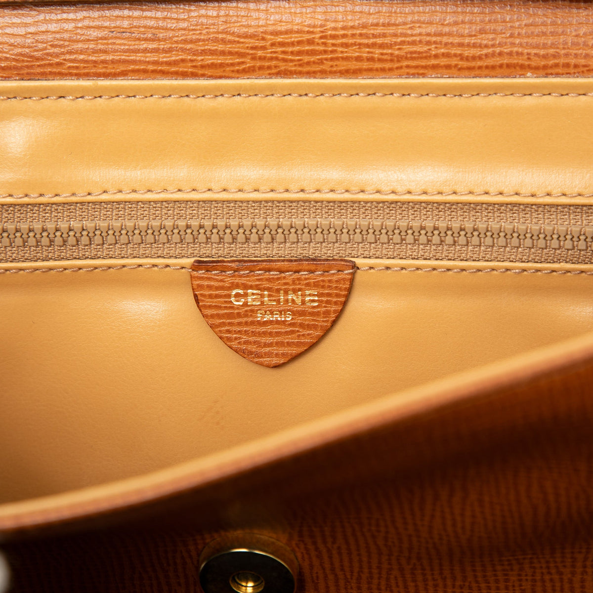 Celine Leather Ring Lock Crossbody