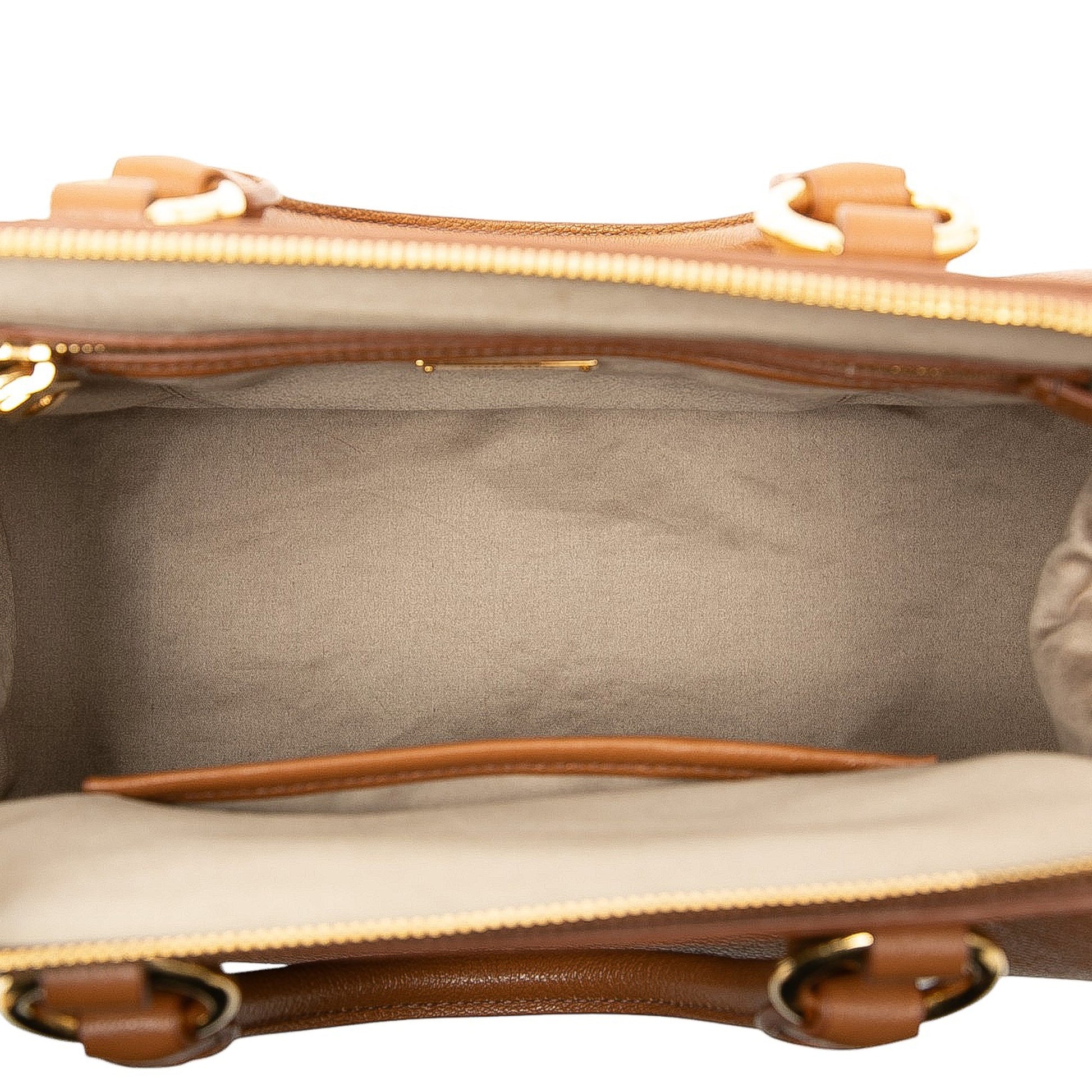 Miu Miu Goatskin Madras Bowler Bag