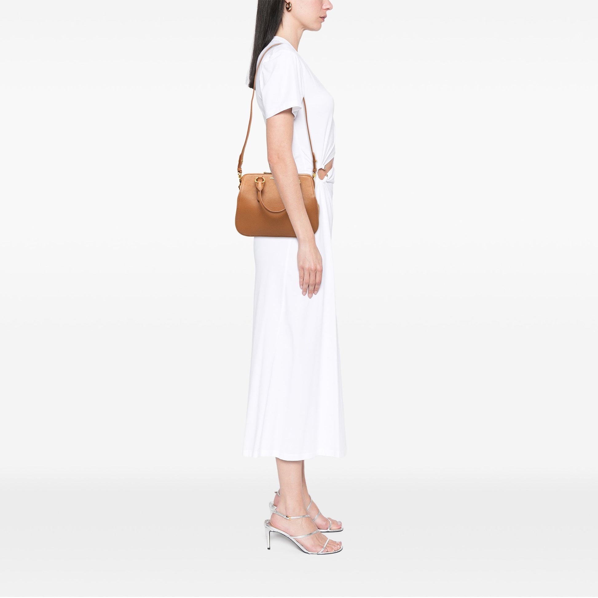 Miu Miu Goatskin Madras Bowler Bag