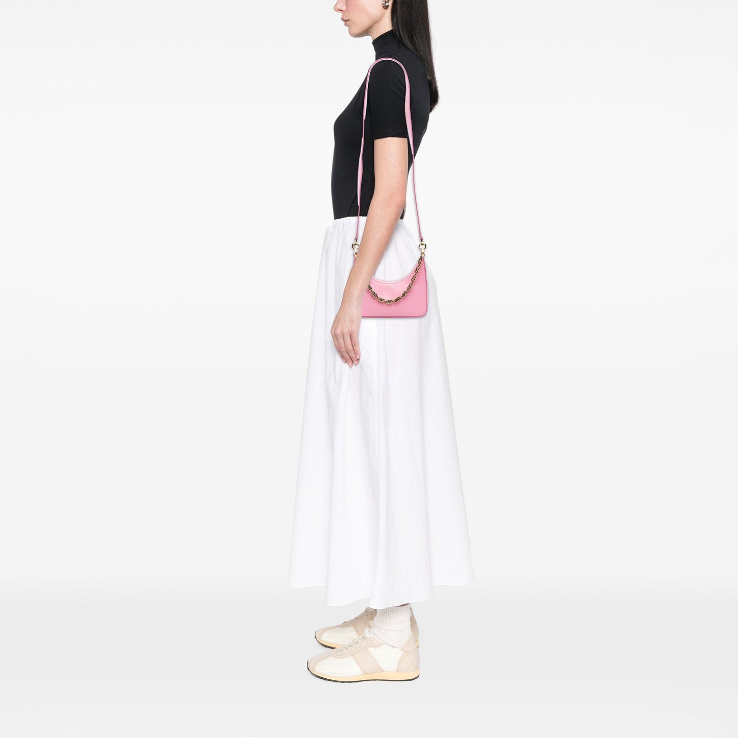 Givenchy Mini Leather Moon Cut Out Bag
