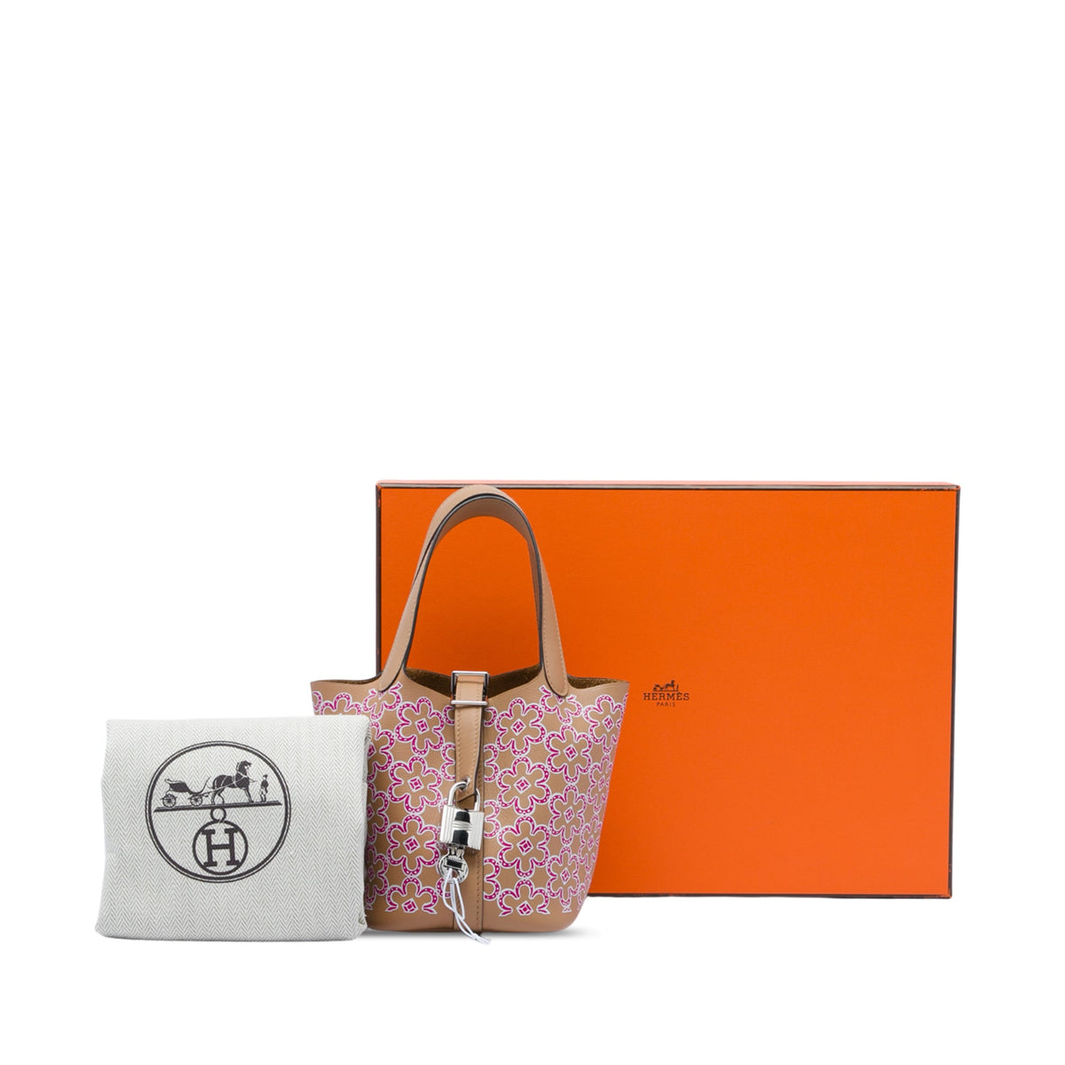 Hermès Micro Swift Lucky Daisy Picotin Lock 14