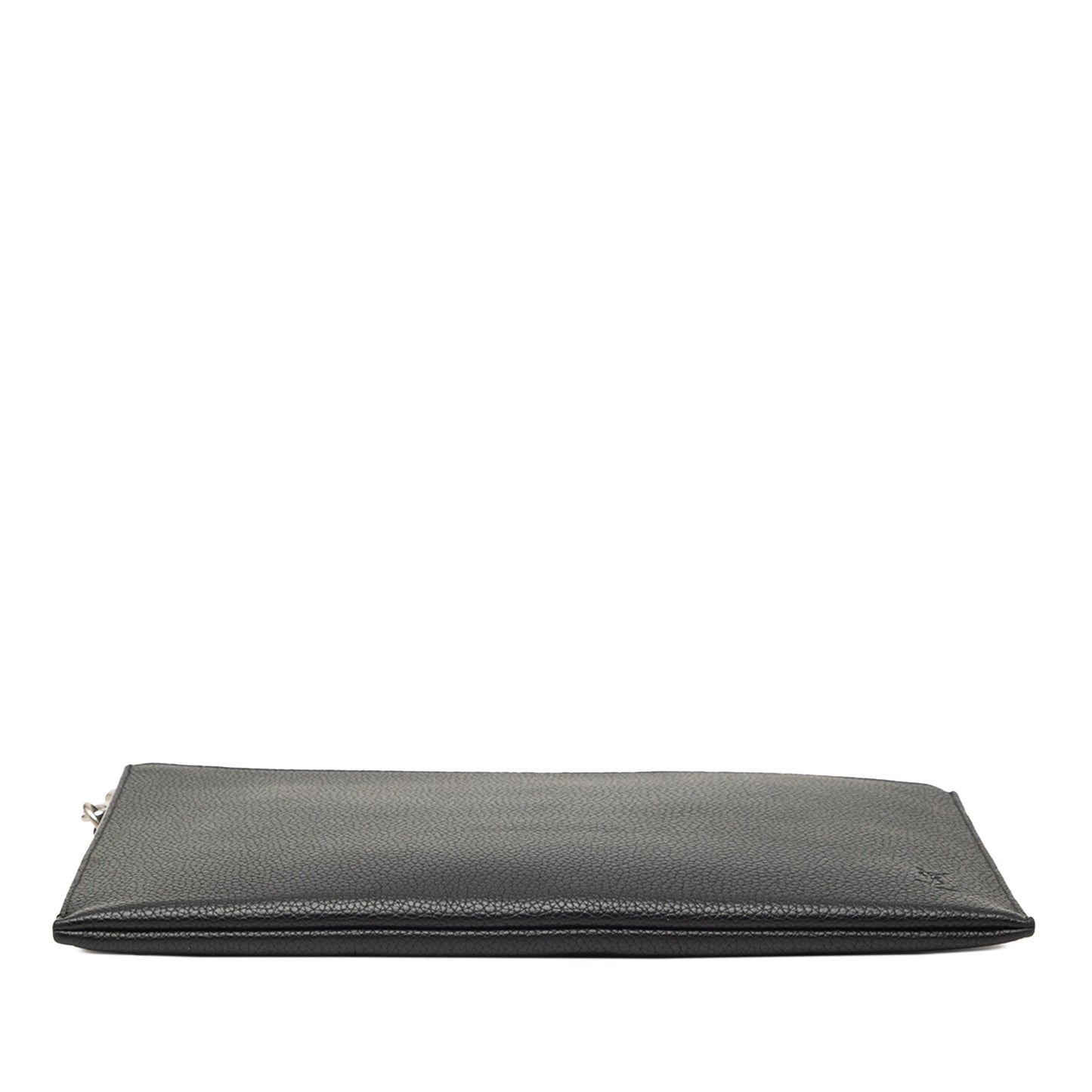 Saint Laurent Grained Calfskin Monogram Clutch