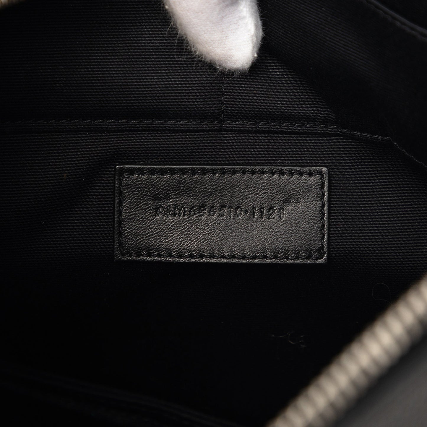 Saint Laurent Grained Calfskin Monogram Clutch