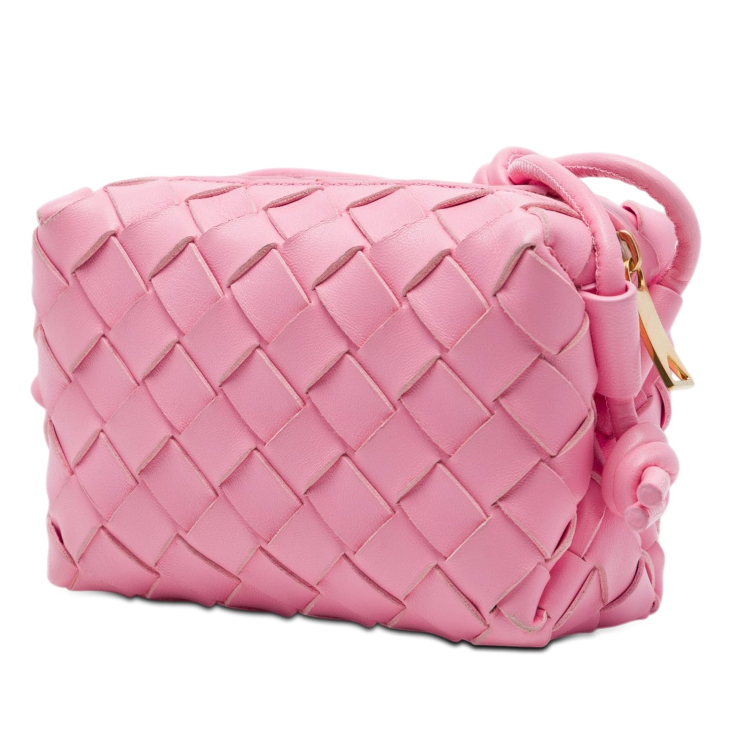 Bottega Veneta Candy Lambskin Intrecciato Loop Camera Bag