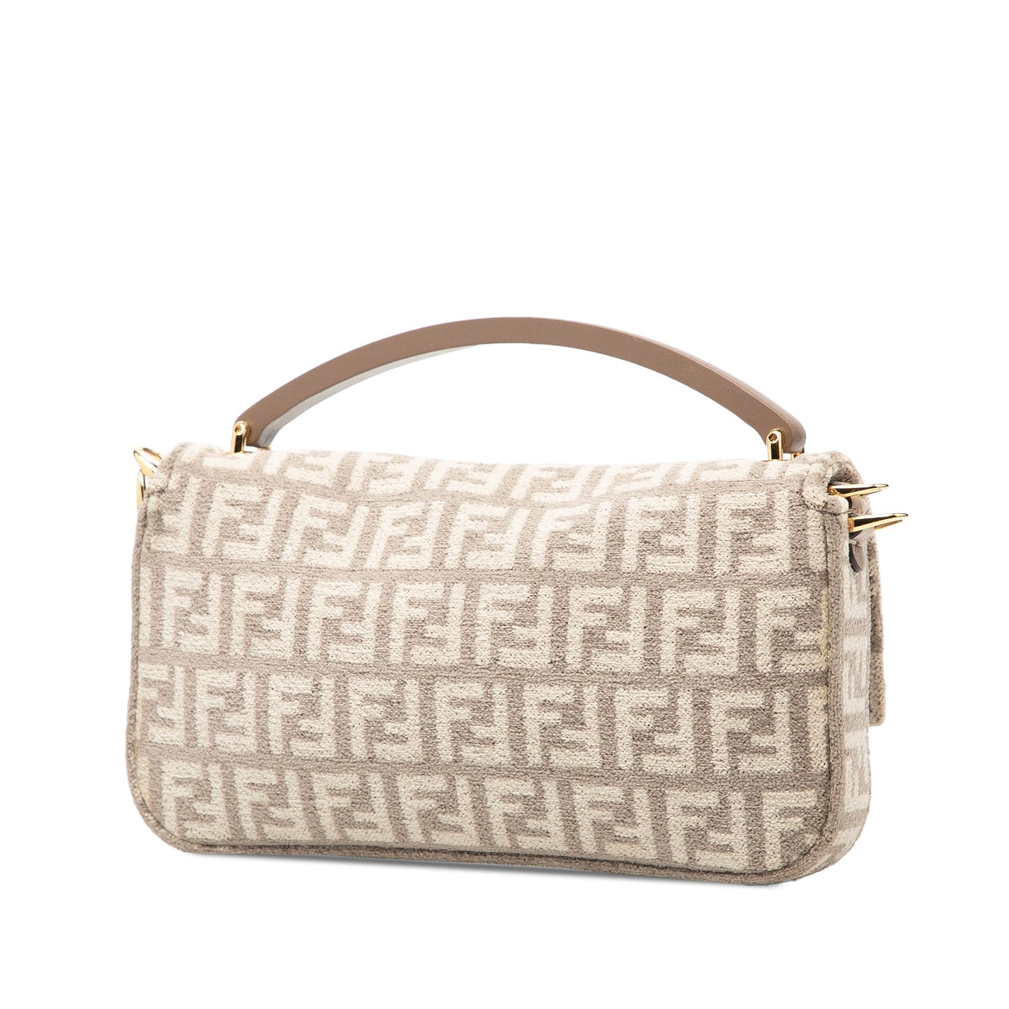 Fendi Zucchino Velvet Baguette Phone Pouch Satchel