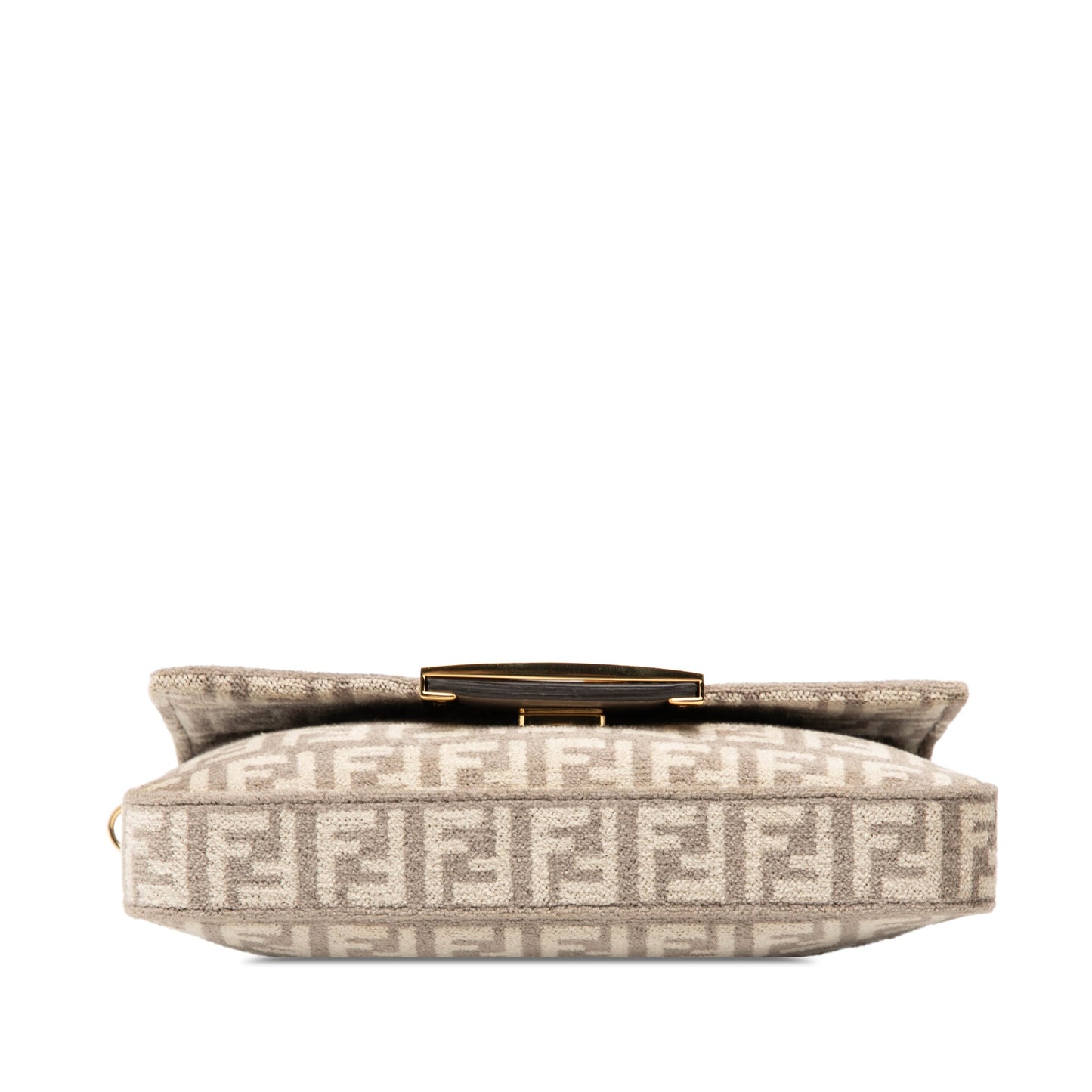 Fendi Zucchino Velvet Baguette Phone Pouch Satchel