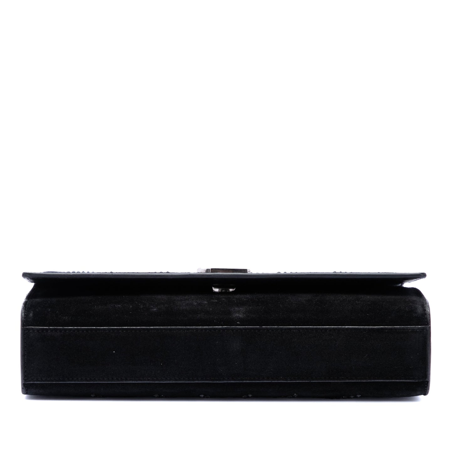 Saint Laurent Suede Crystal Monogram Kate Crossbody