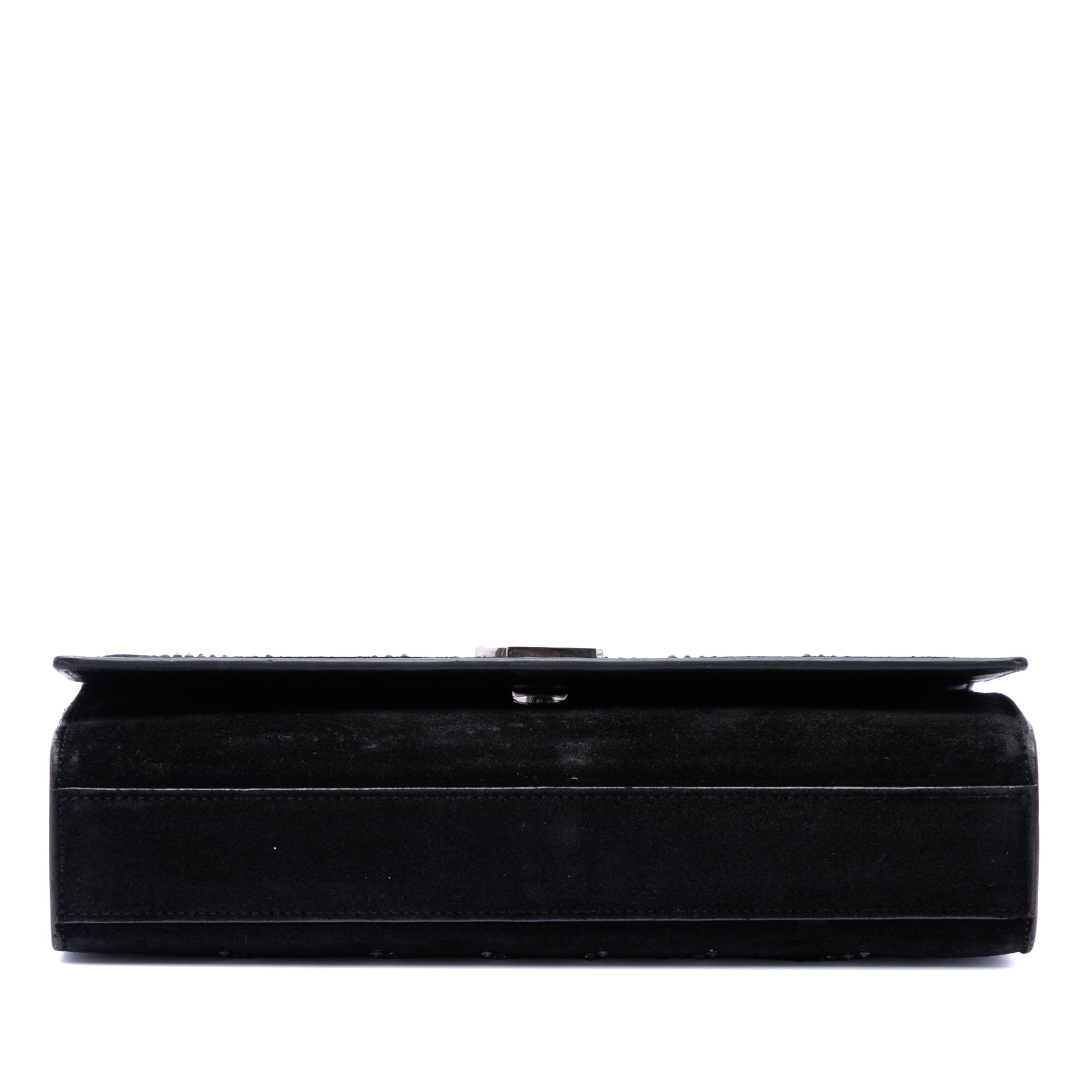 Saint Laurent Suede Crystal Monogram Kate Crossbody