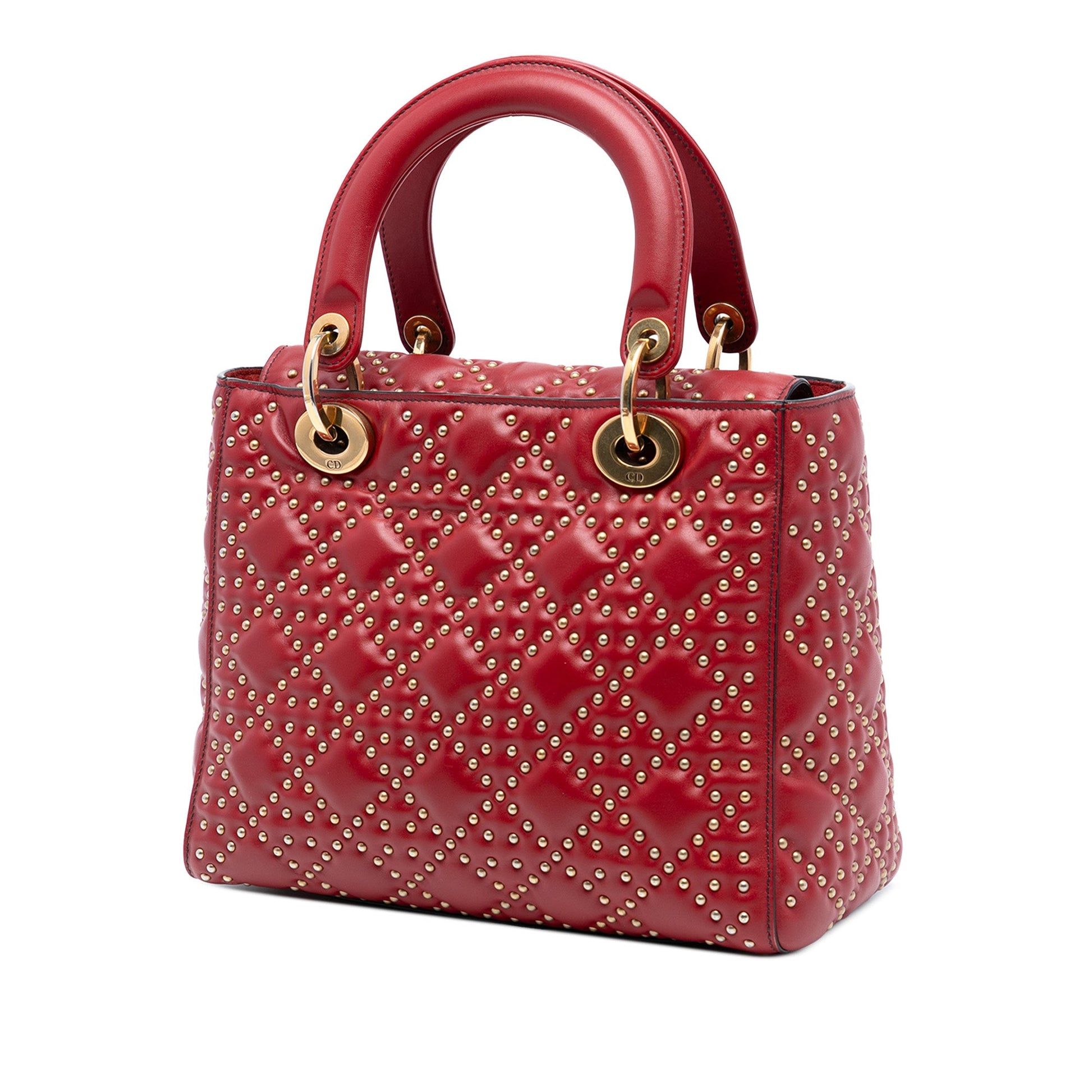 Dior Medium Studded Calfskin Lady Dior