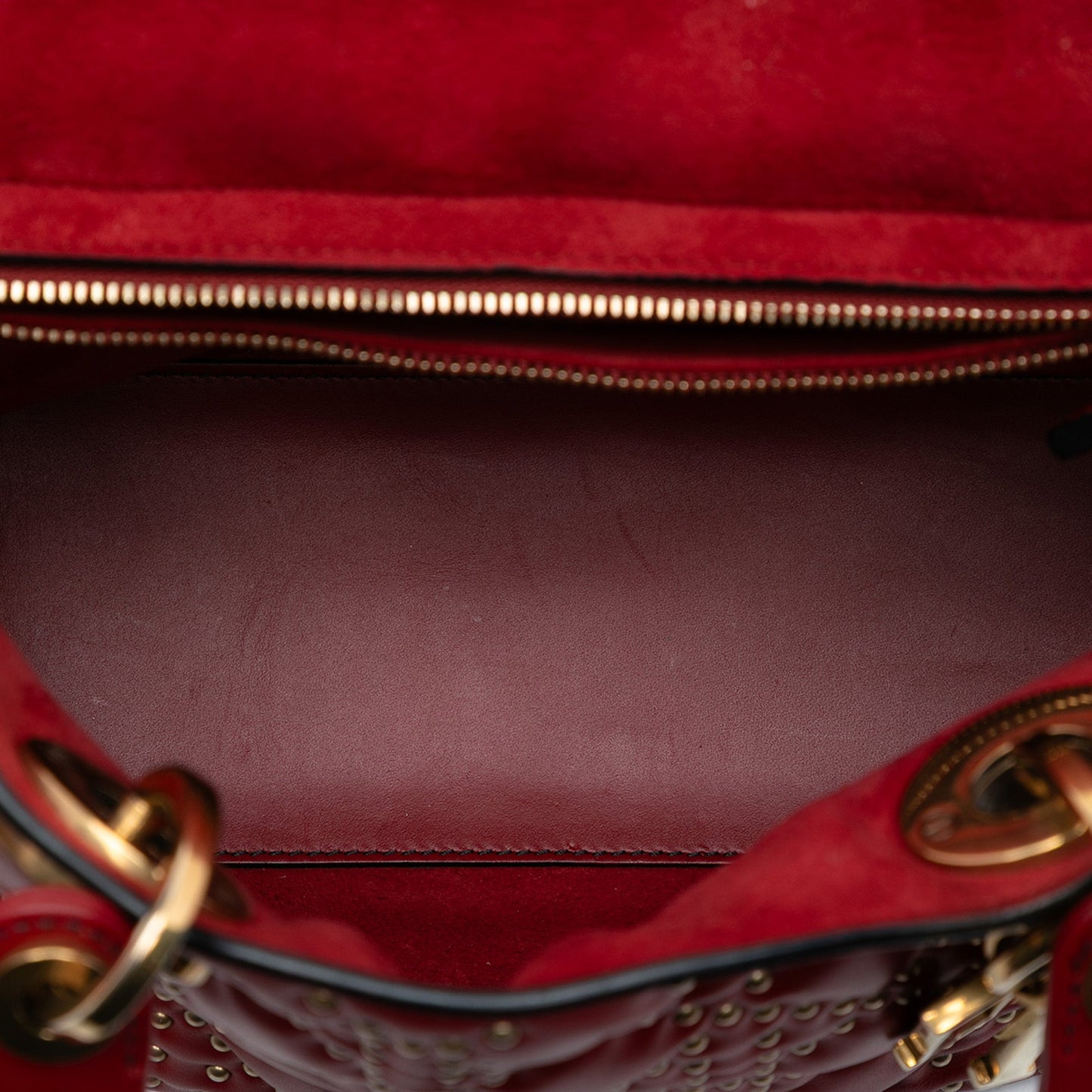 Dior Medium Studded Calfskin Lady Dior